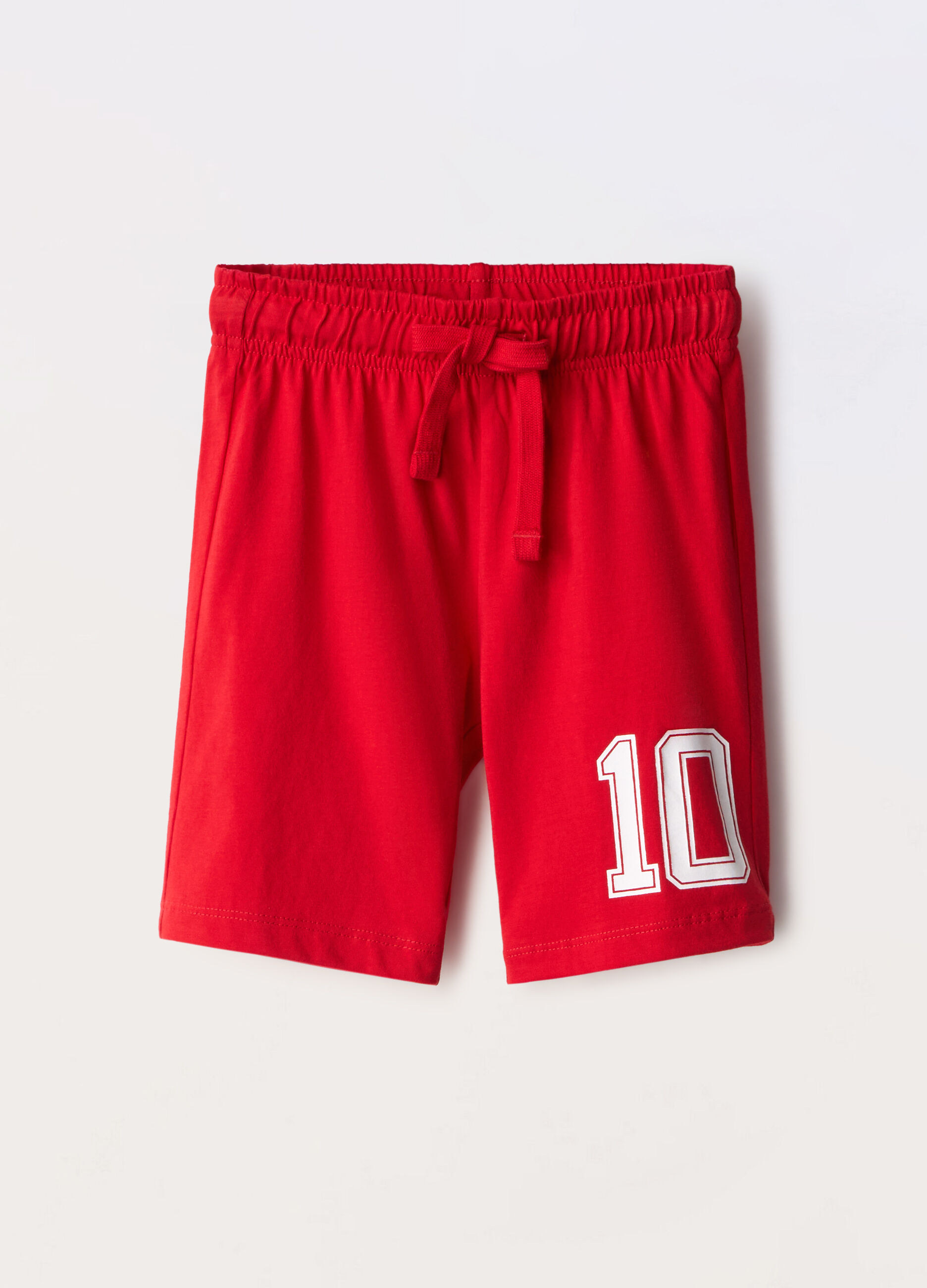 Shorts in jersey di puro cotone bambino_0