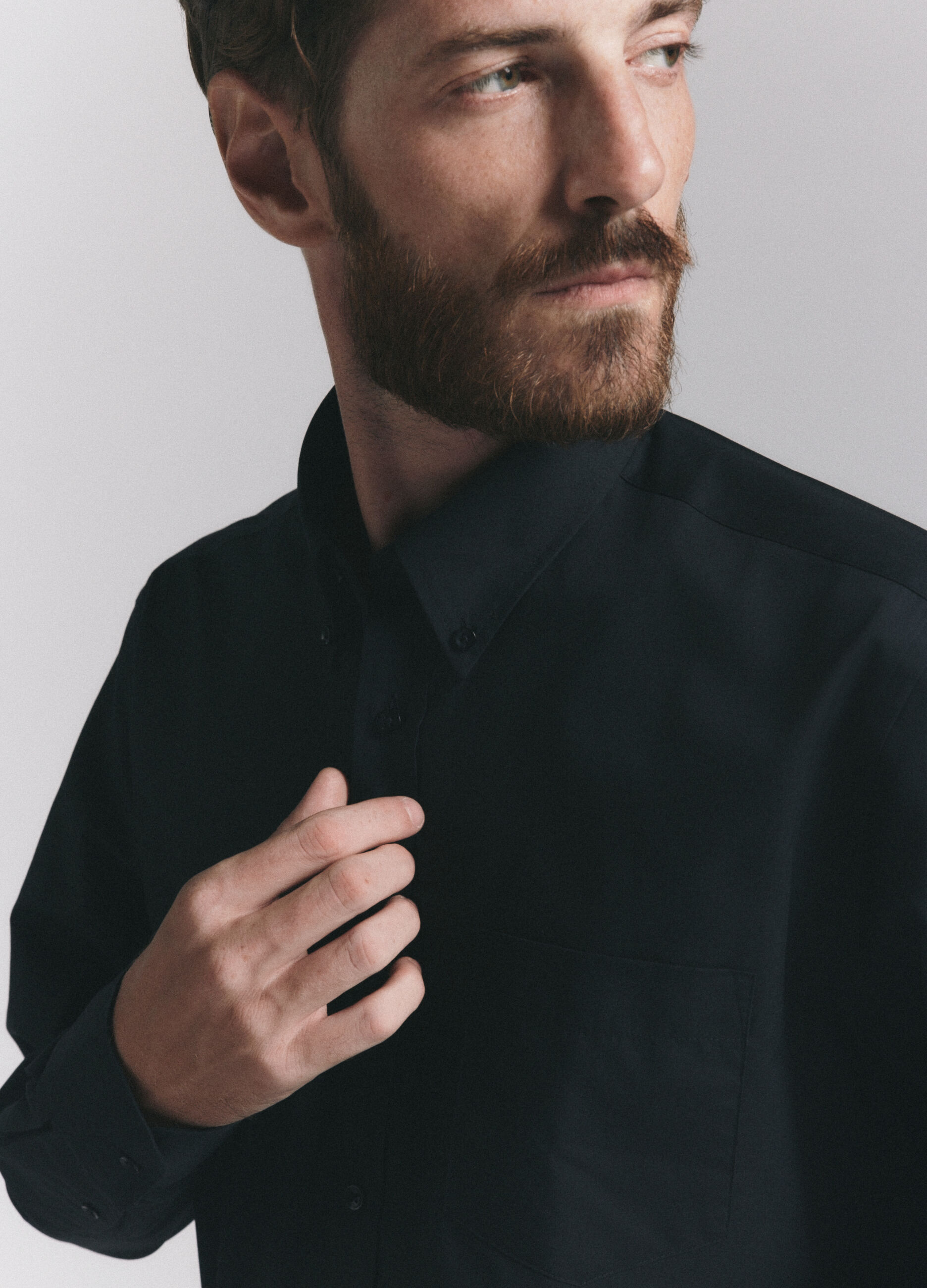 Camicia regular fit con colletto button down uomo
