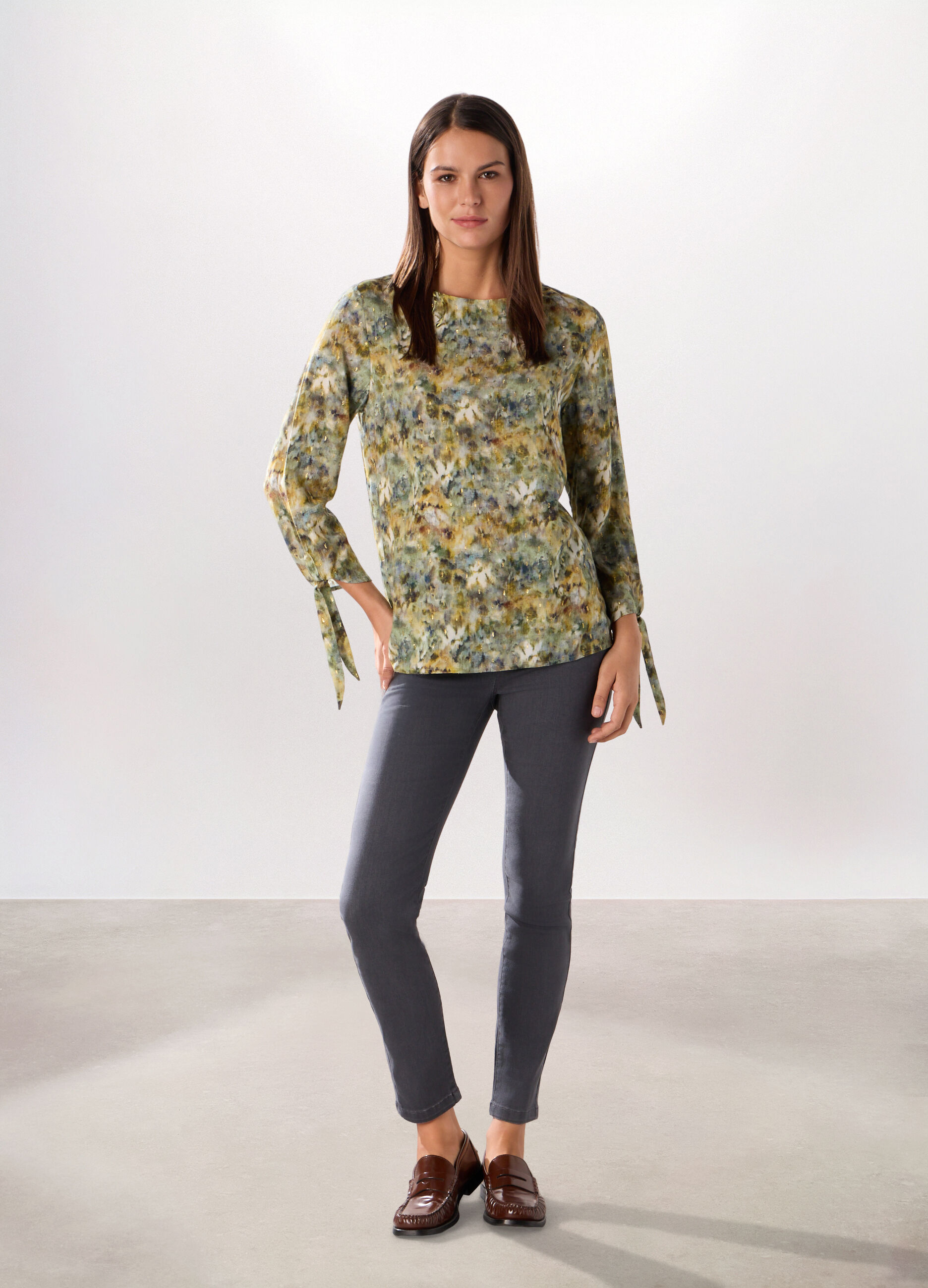 Jeggings in stretch denim di misto cotone donna_0