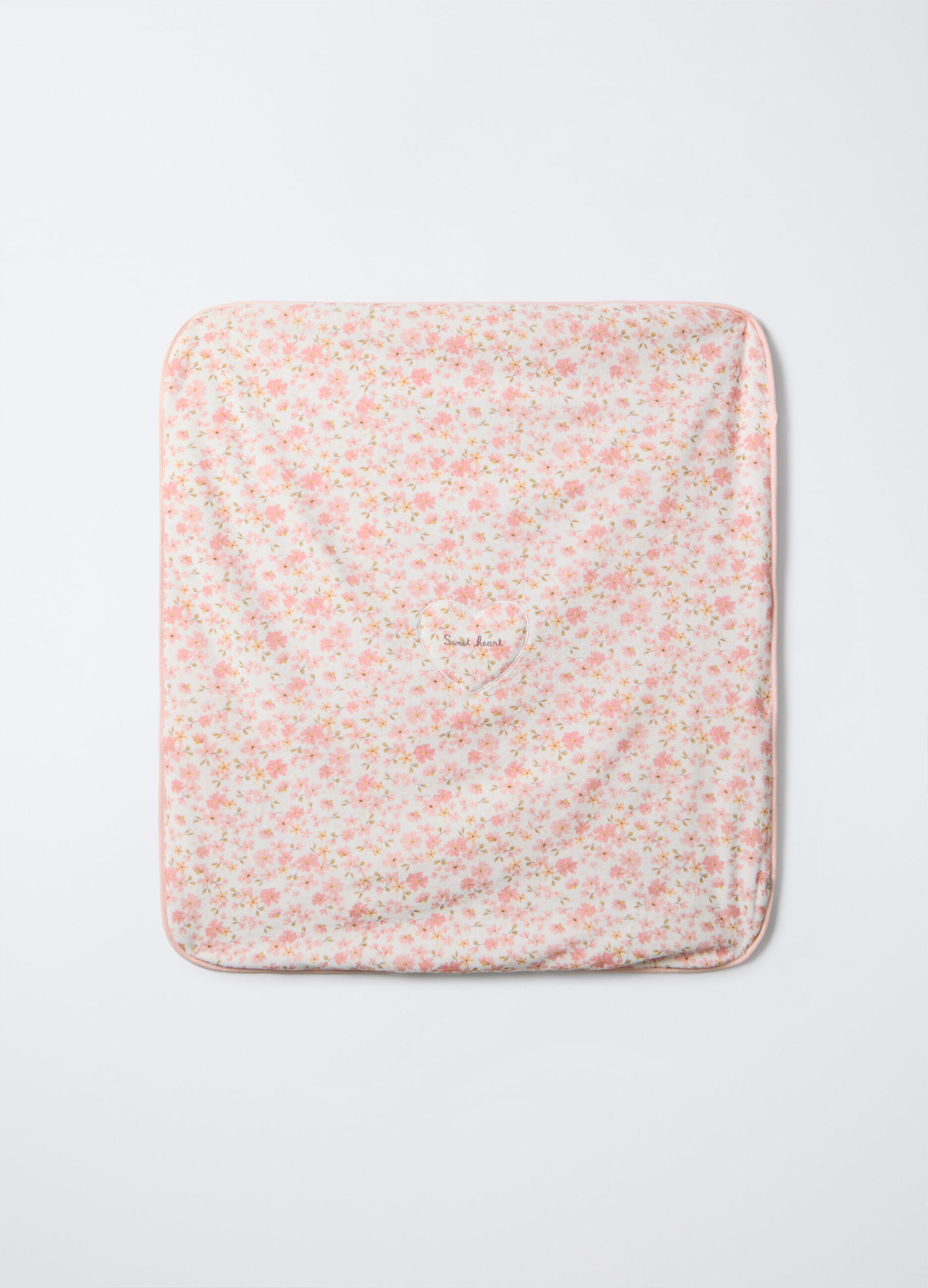 Copertina imbottita velour neonata_0
