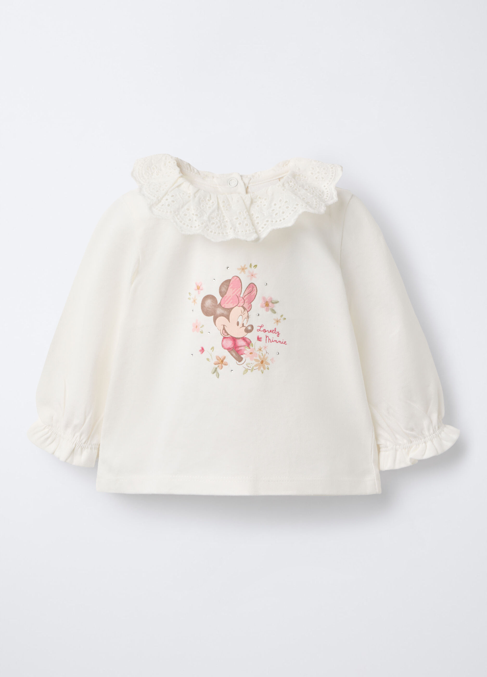 T-shirt Disney in jersey di puro cotone neonata