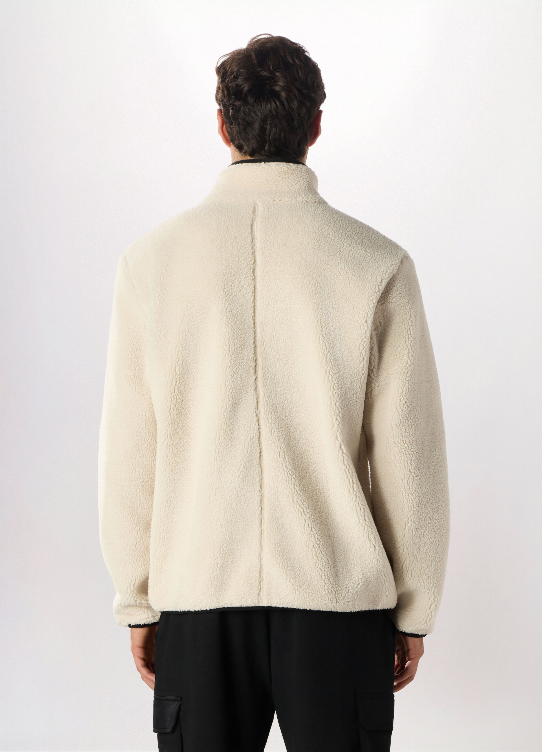 Felpa in pile full zip uomo_1