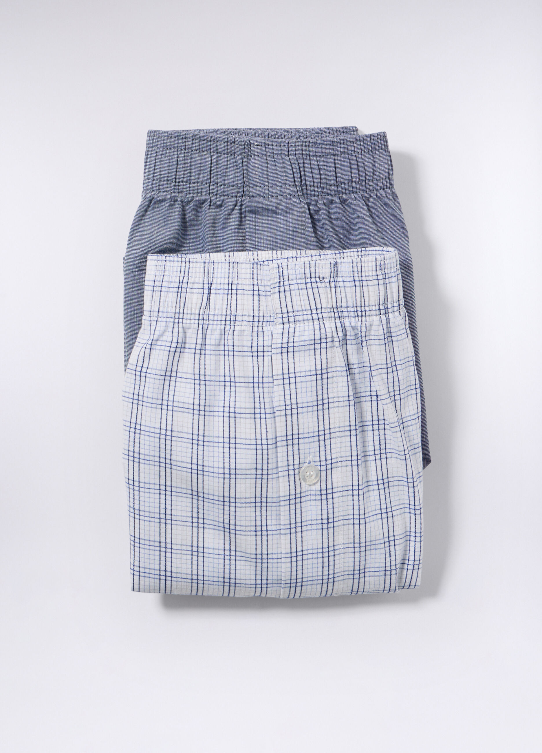 2 pack boxer in tela di cotone fantasia uomo