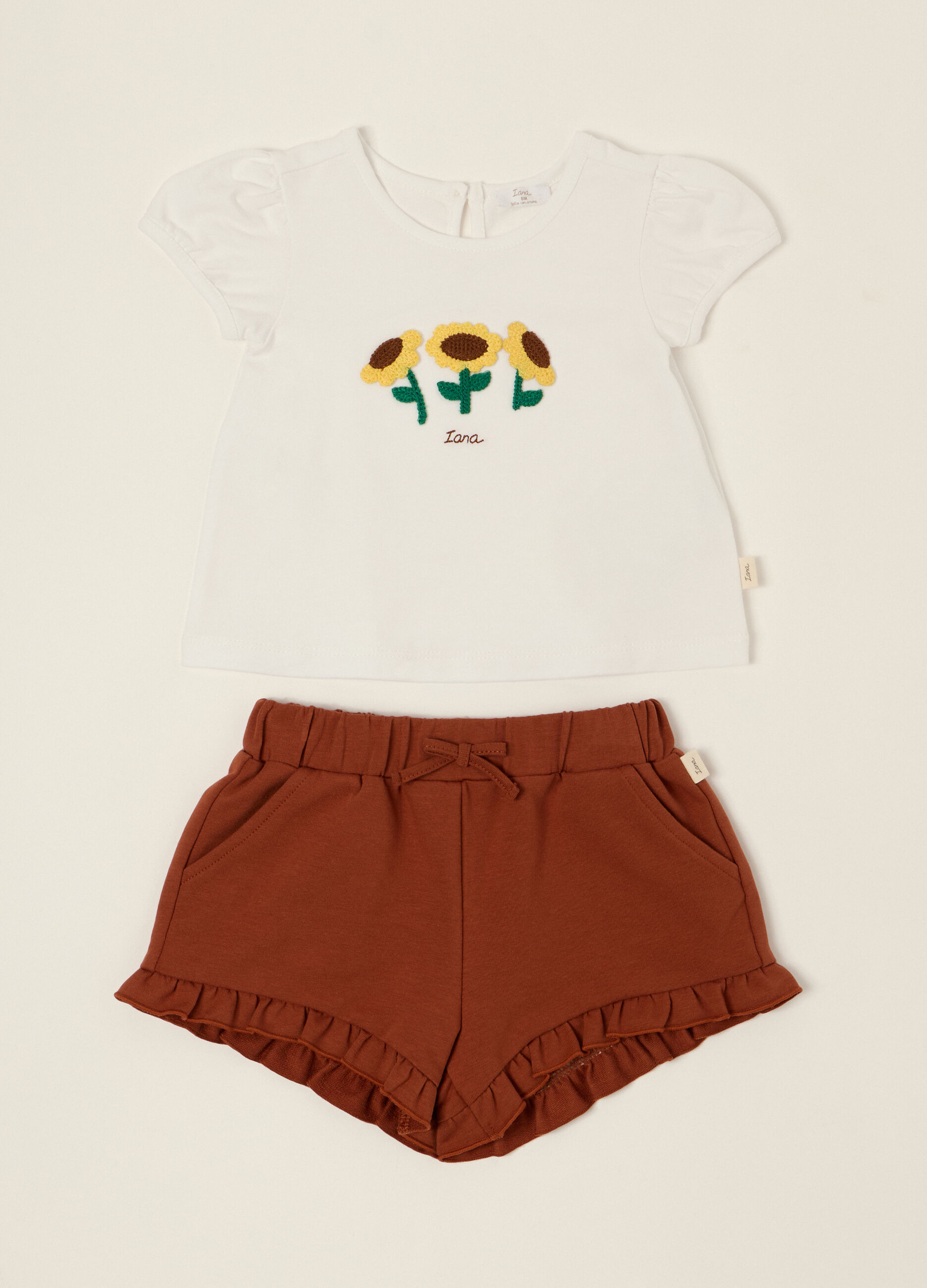 Jogging set in jersey di cotone stretch IANA _0