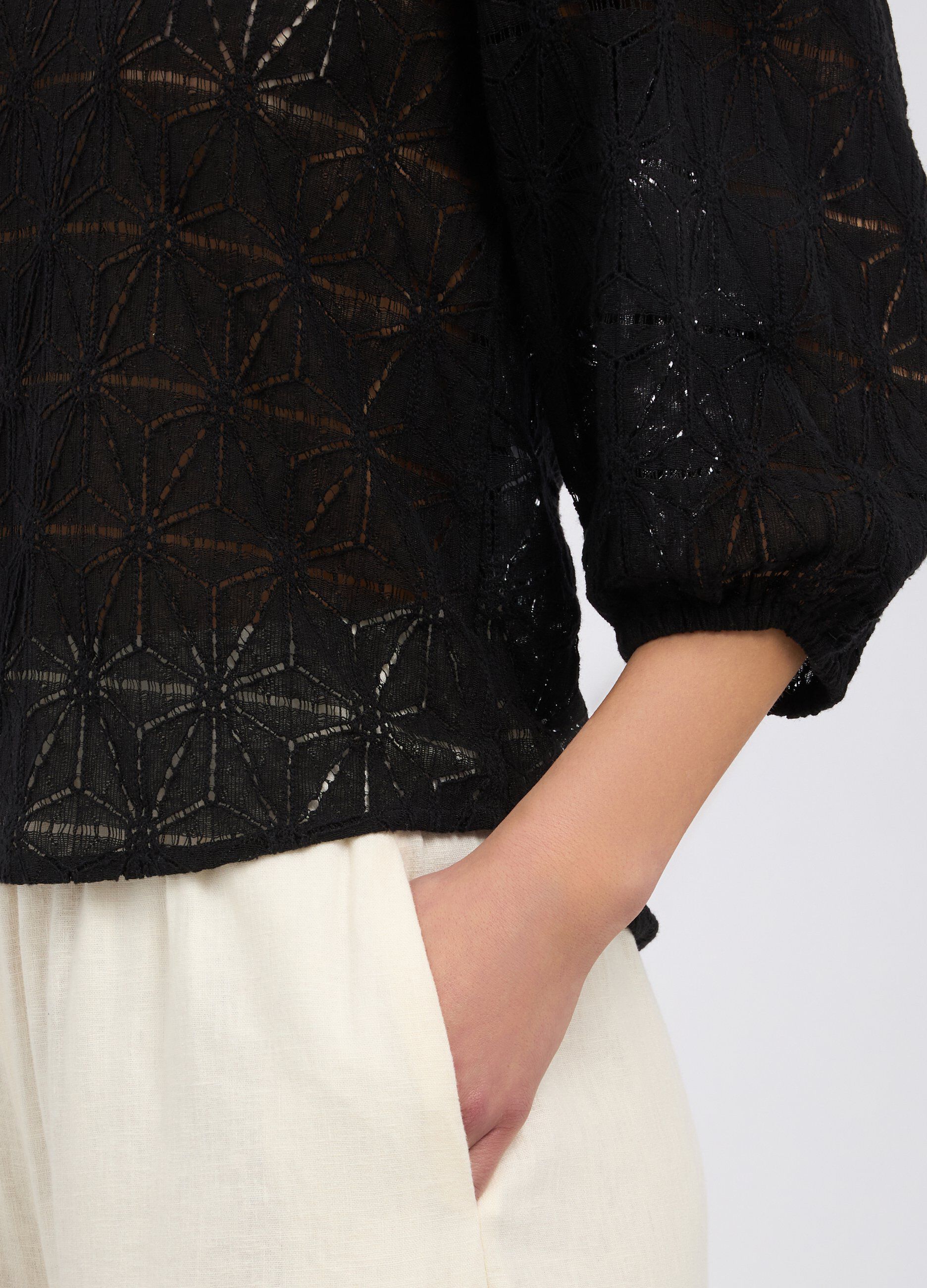 Blusa in misto cotone donna