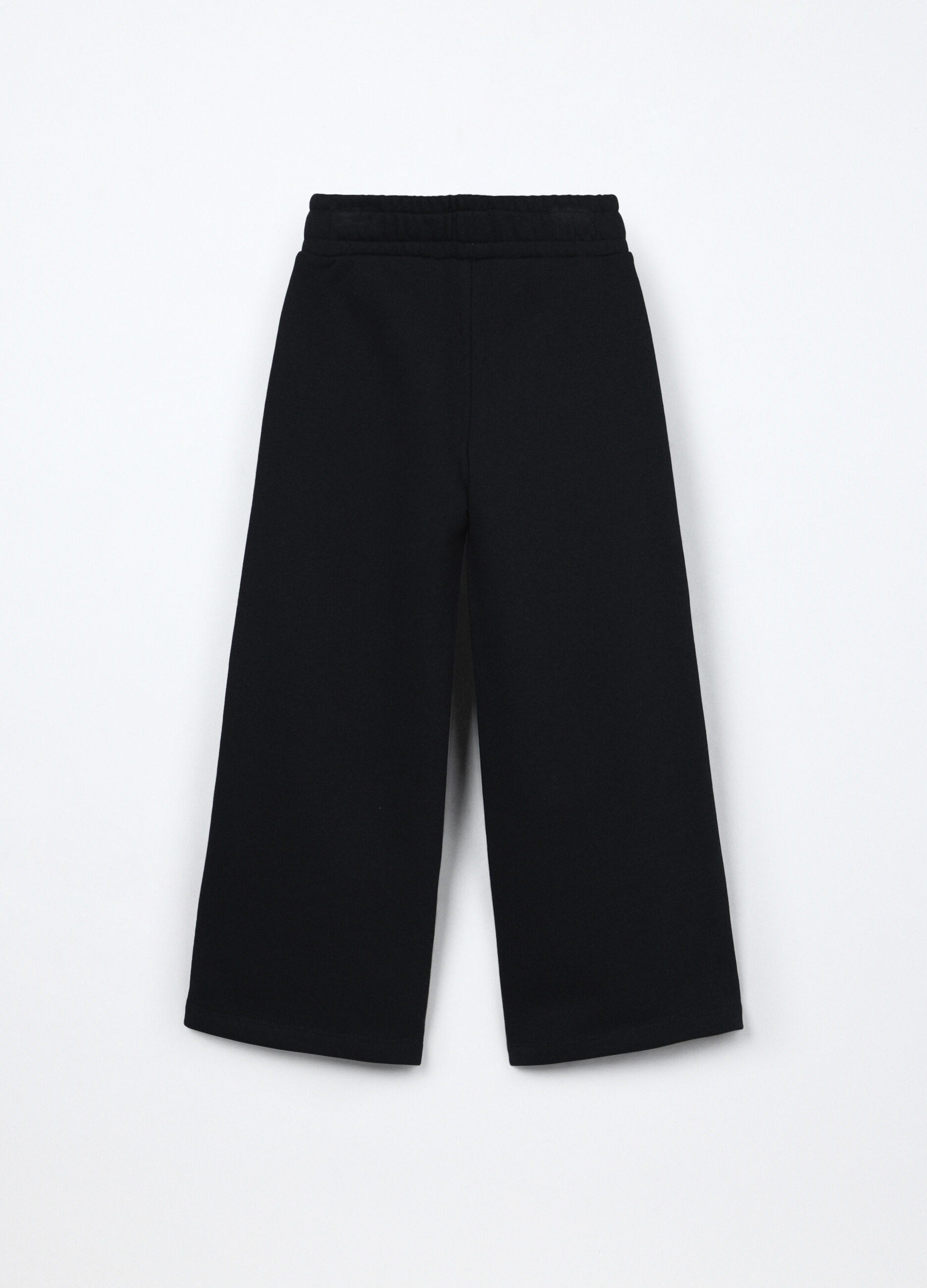 Pantaloni in french terry misto cotone bambina_1