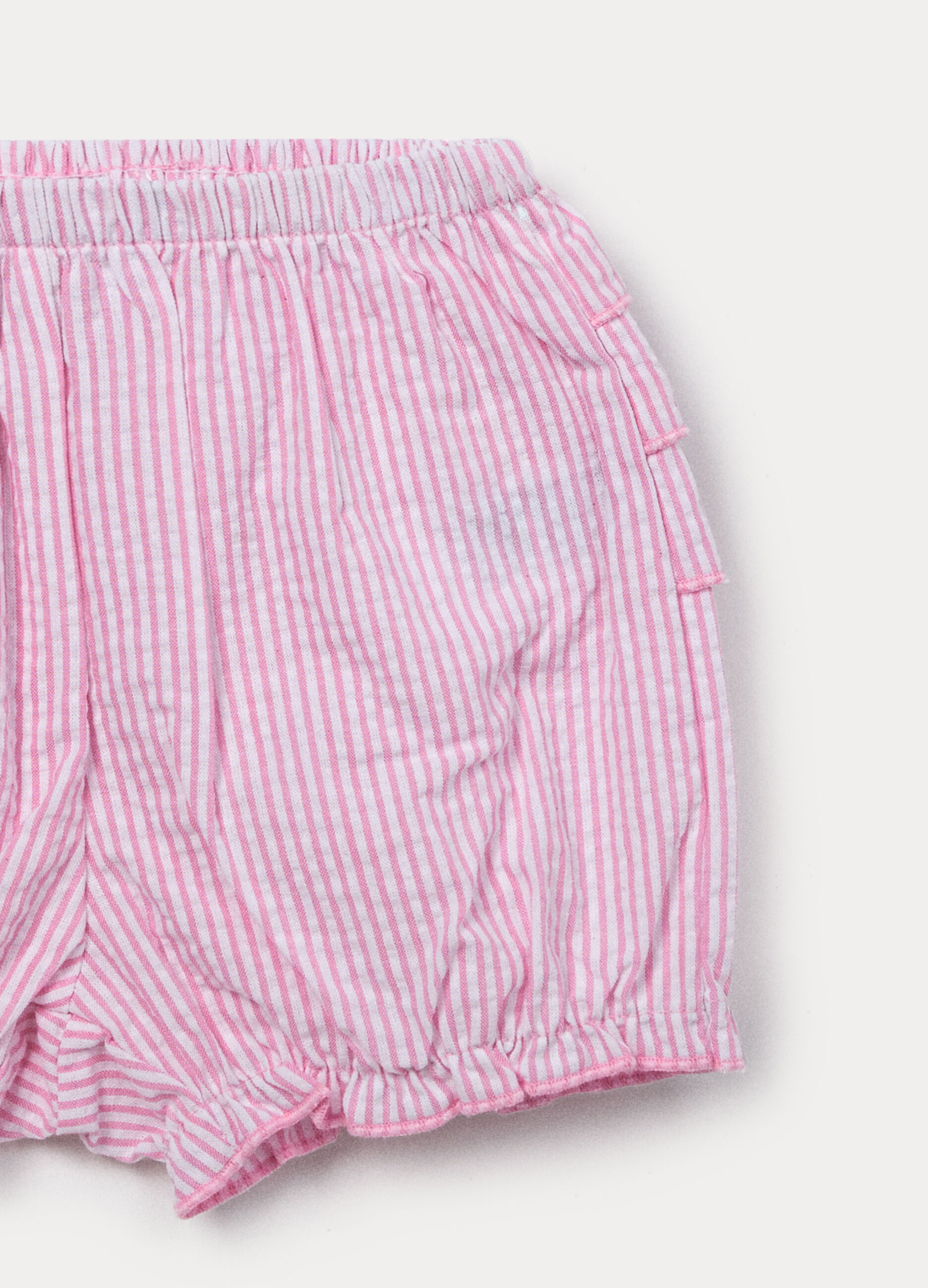 Set in misto cotone seersucker neonata_3