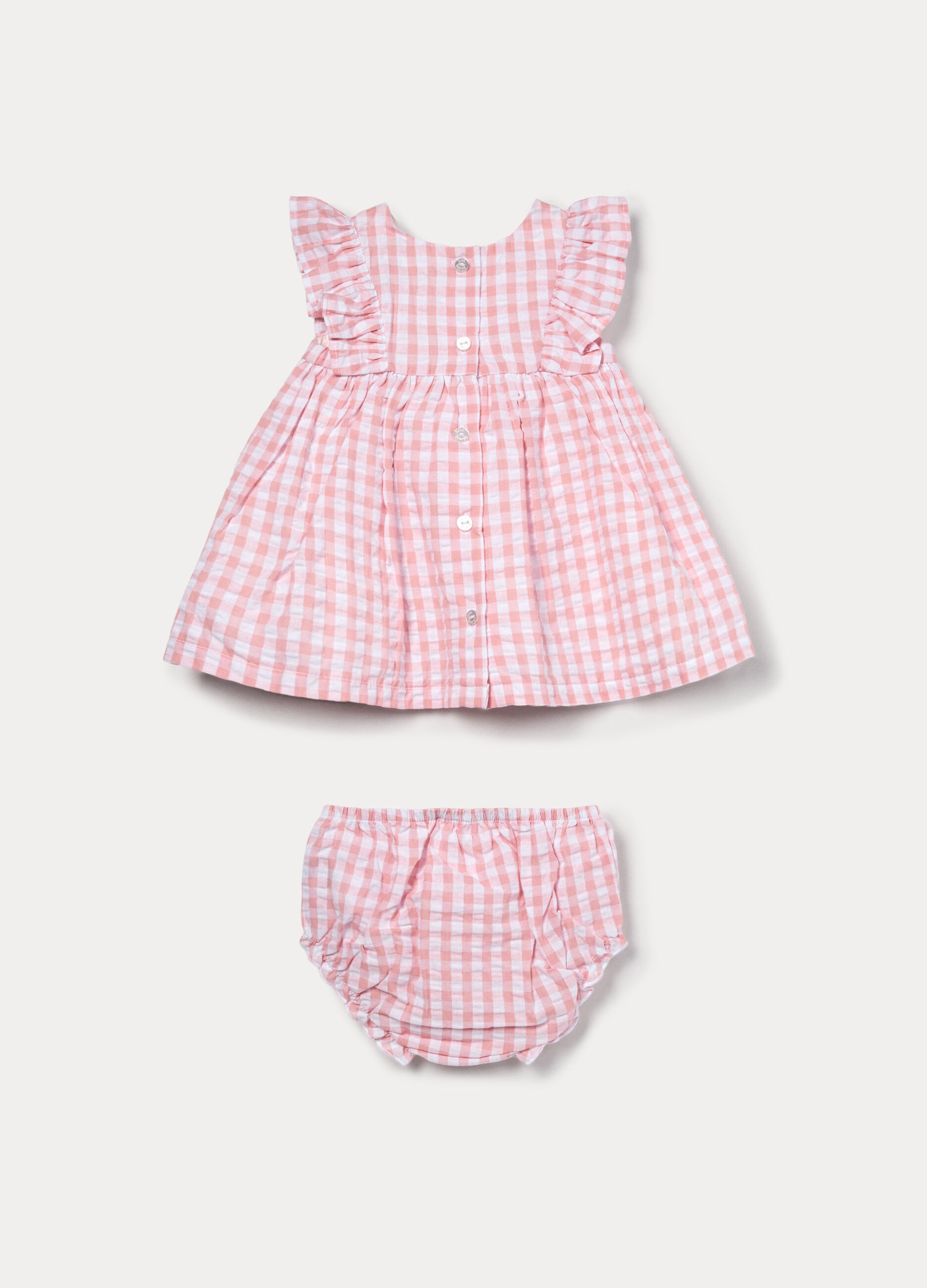 Set in puro cotone seersucker neonata_1