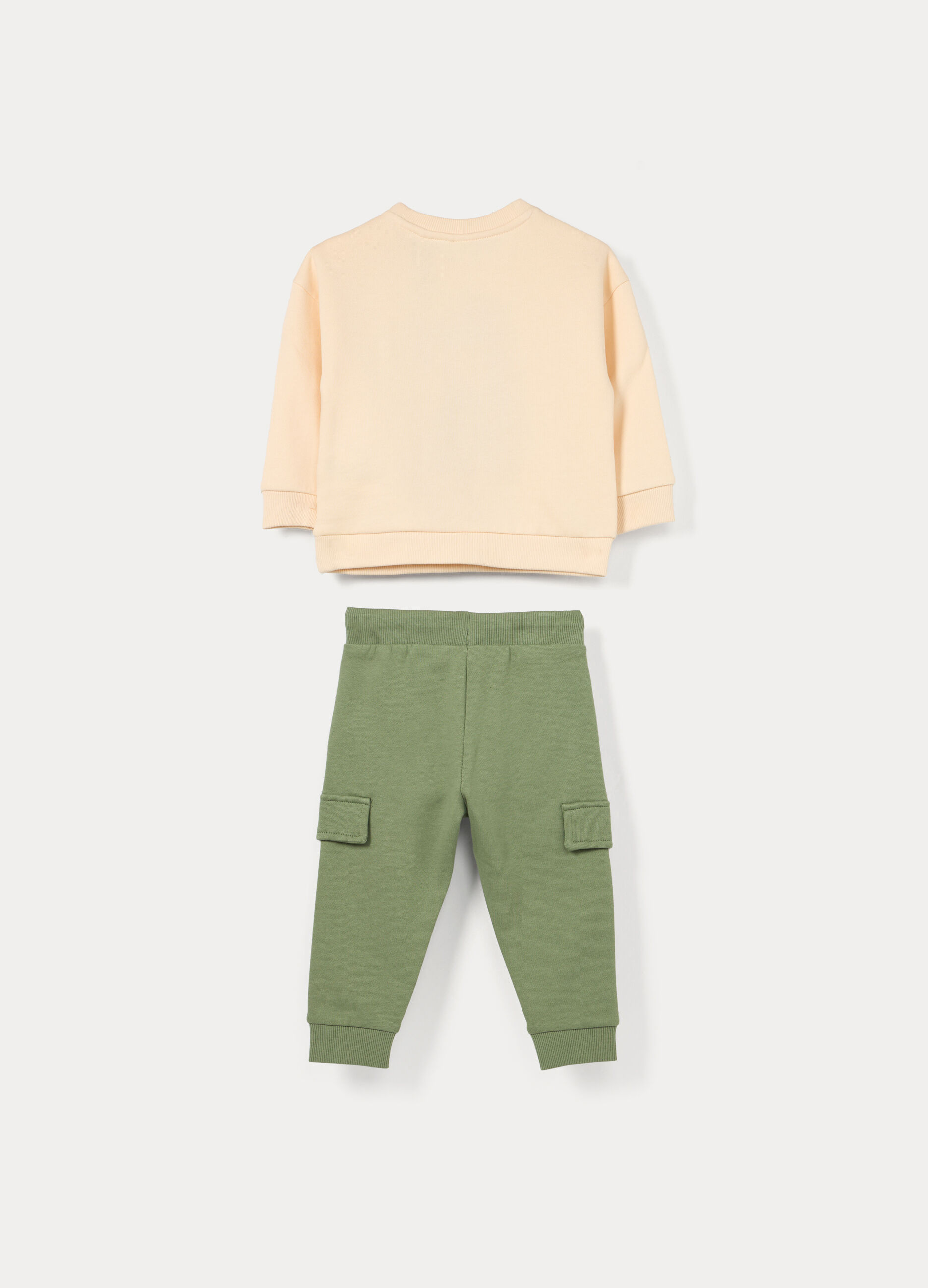 Jogging set in french terry di puro cotone bimbo_1