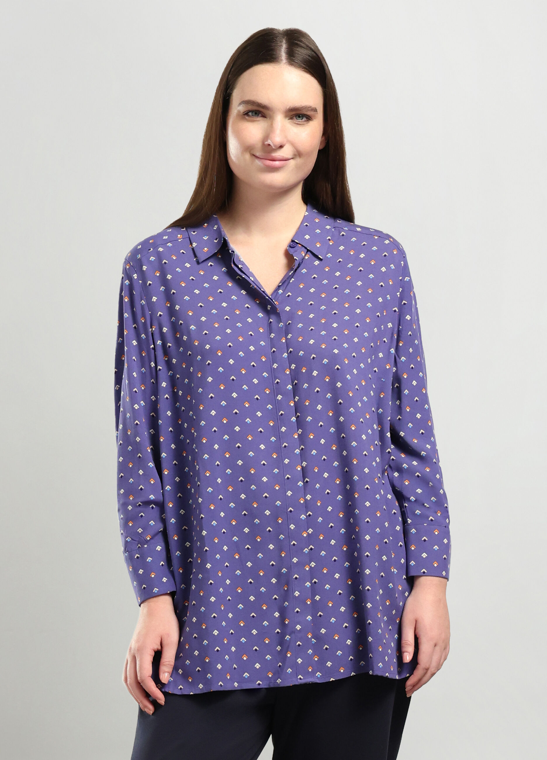 Camicia in pura viscosa donna curvy_0