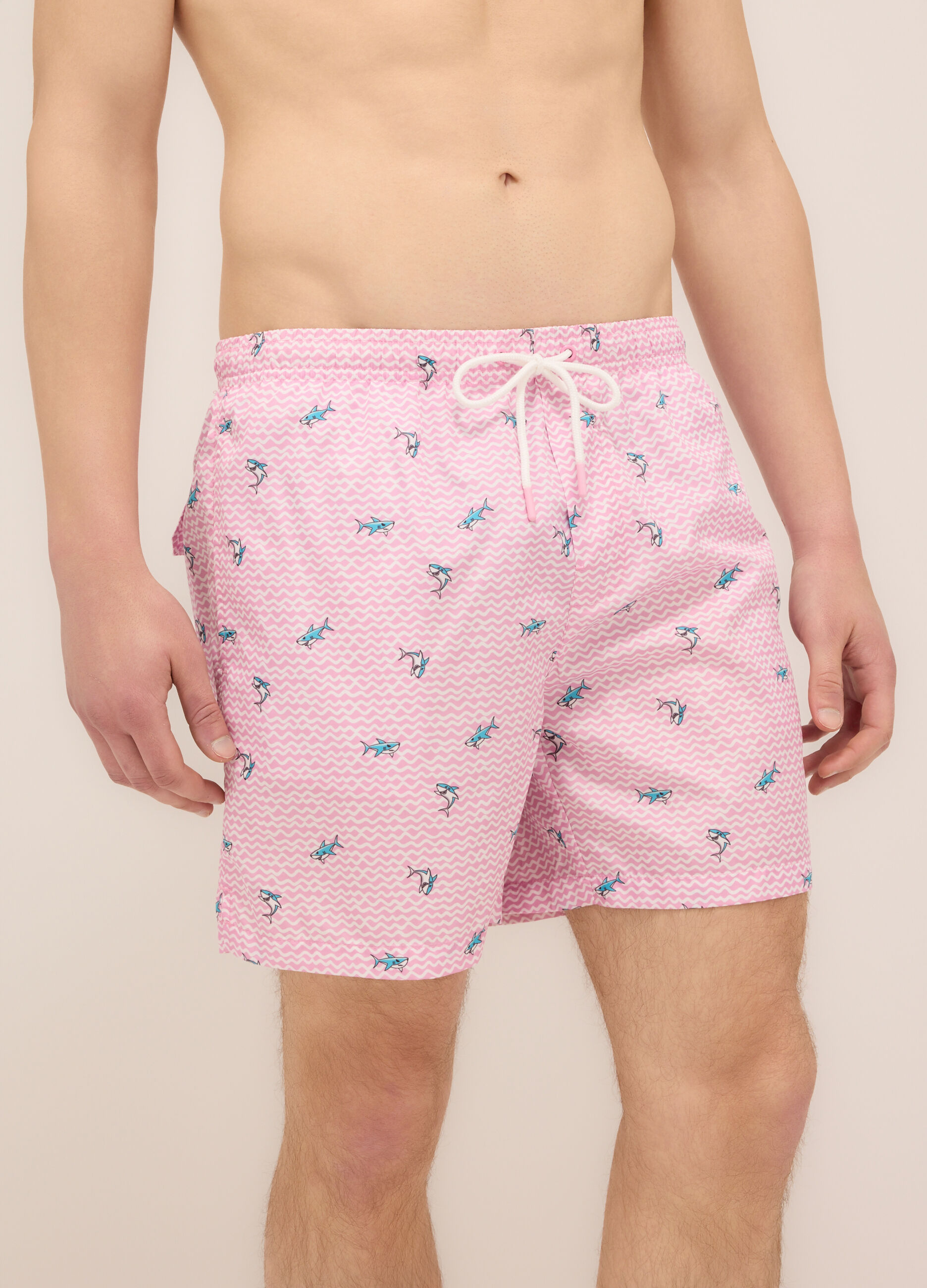 Boxer mare con stampa uomo_2