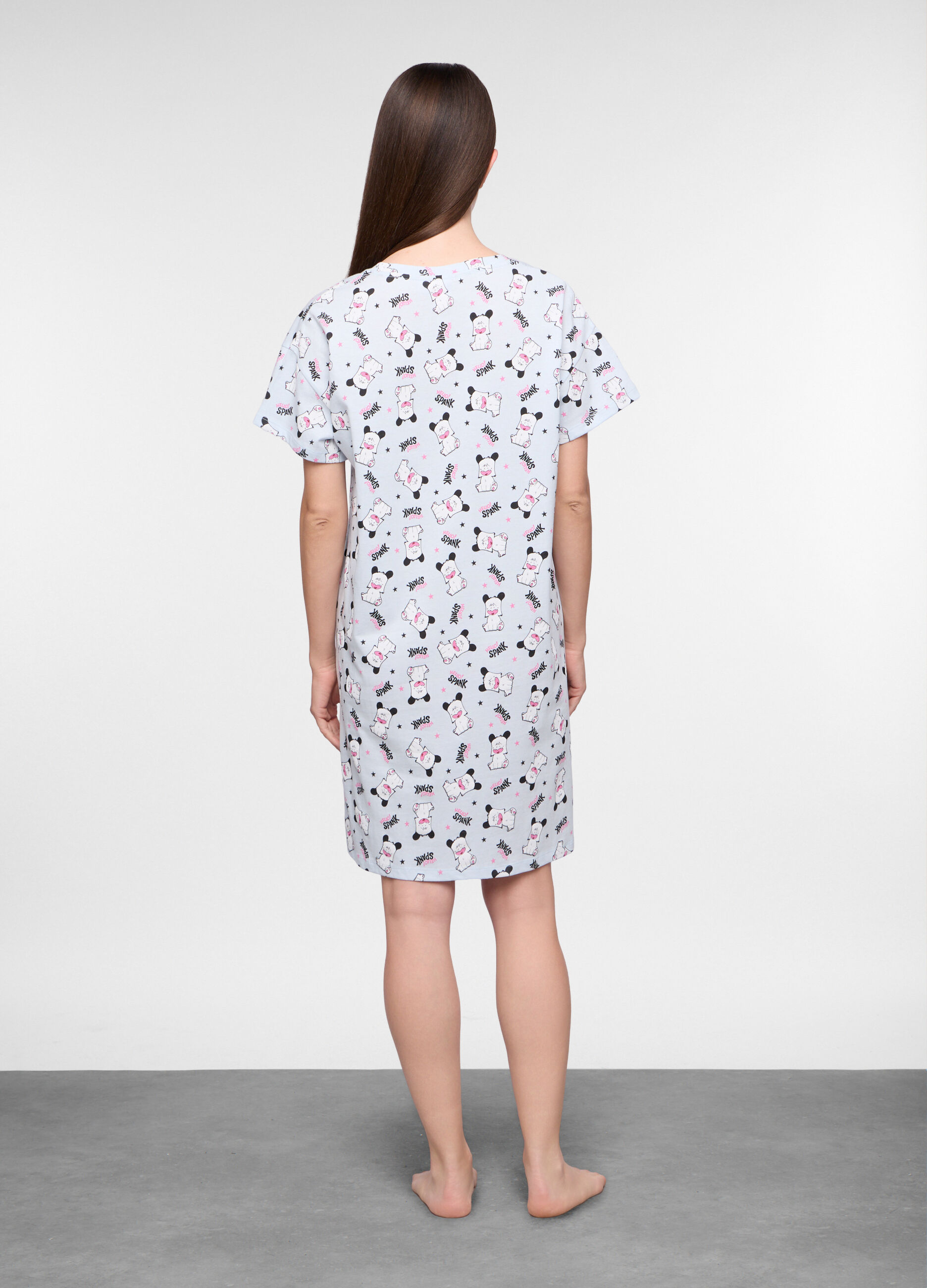 Camicia da notte Spank in jersey di puro cotone donna_1