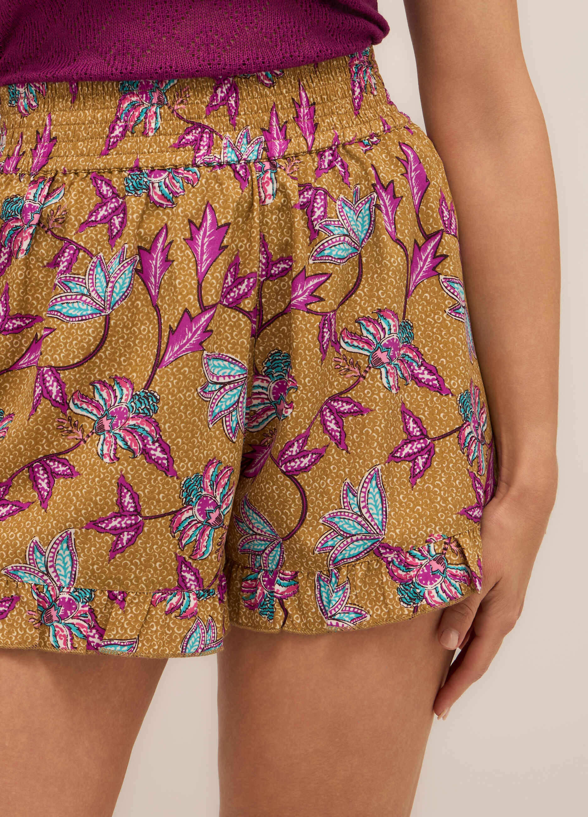 Shorts in american crepe donna_2