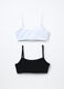 Pack 2 top in jersey di cotone stretch ragazza_1