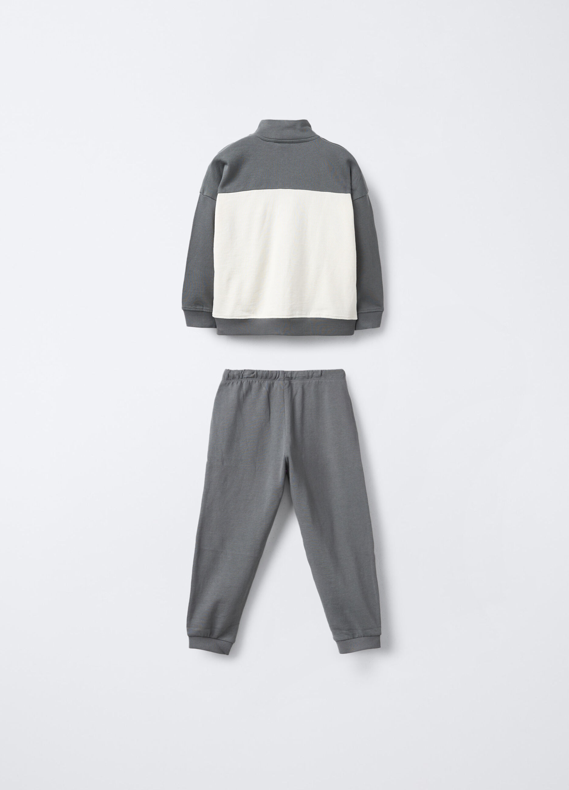 Jogging set in puro cotone garzato bambino_1