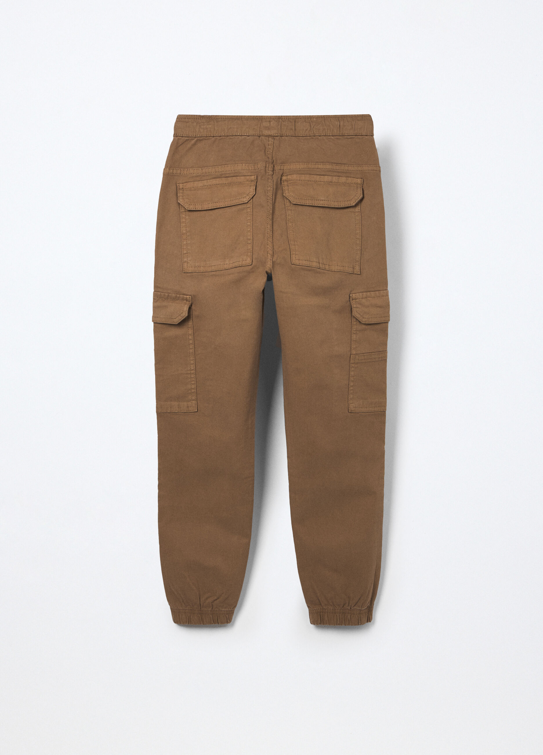 Pantaloni in twill di cotone stretch ragazzo_1