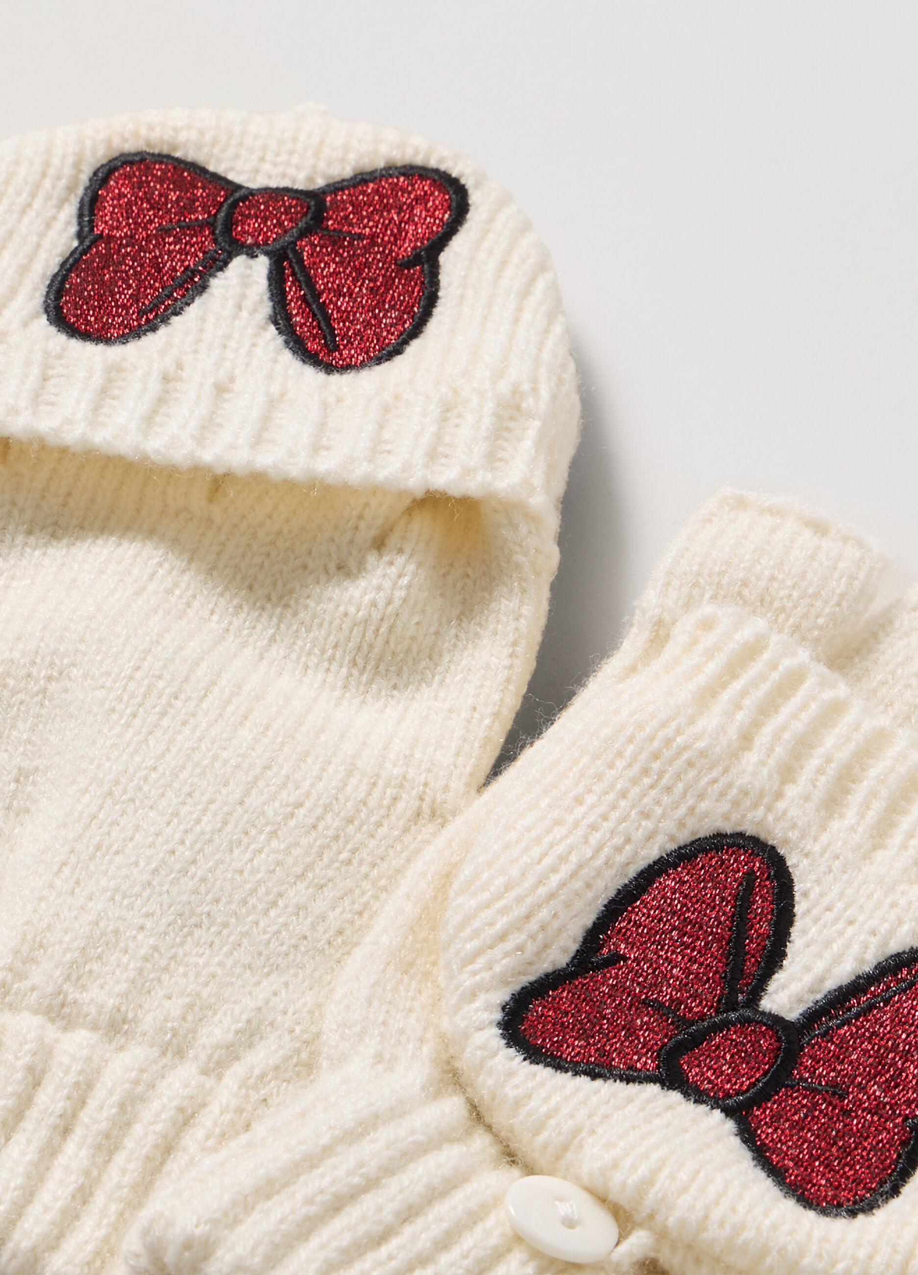 Guanti tricot corti con manopole _1