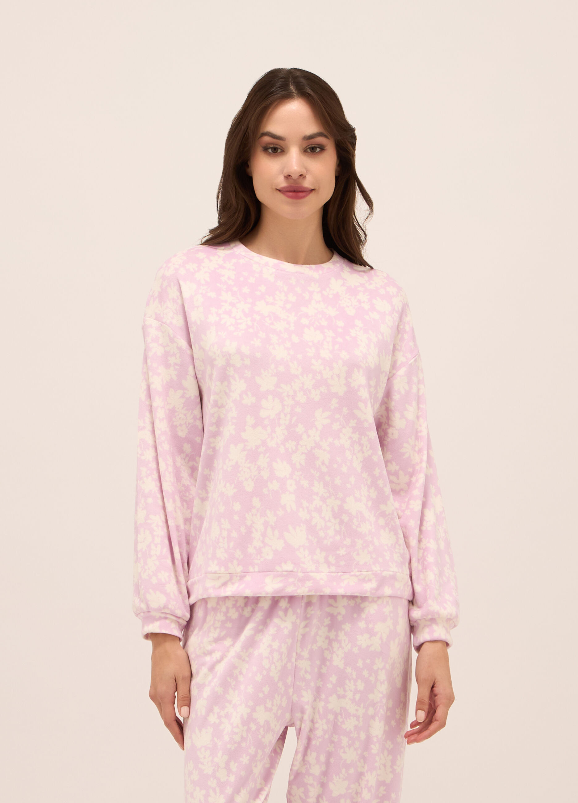 Top pigiama velour donna_0