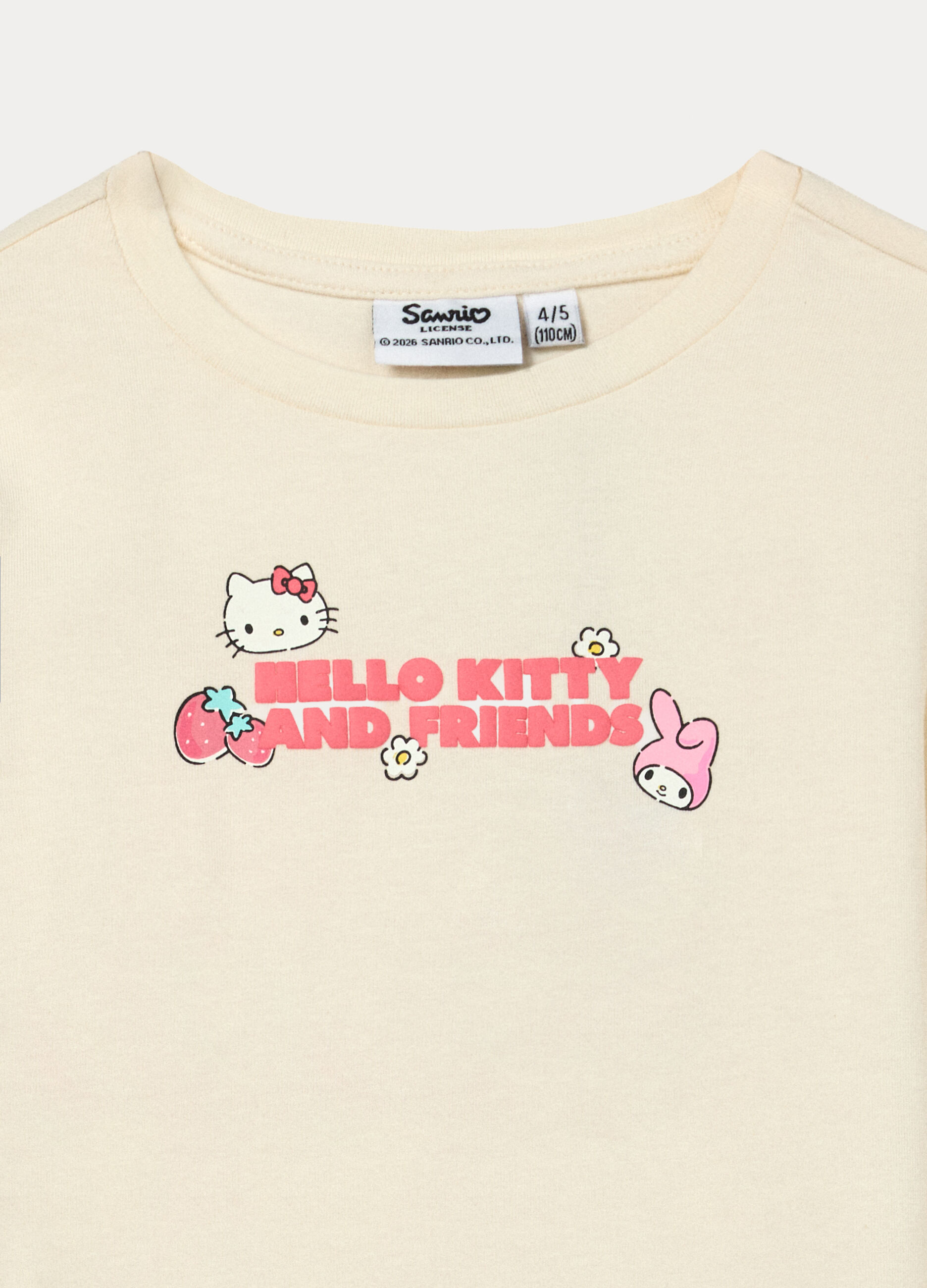 T-shirt Hello Kitty in jersey di cotone stretch bambina_2