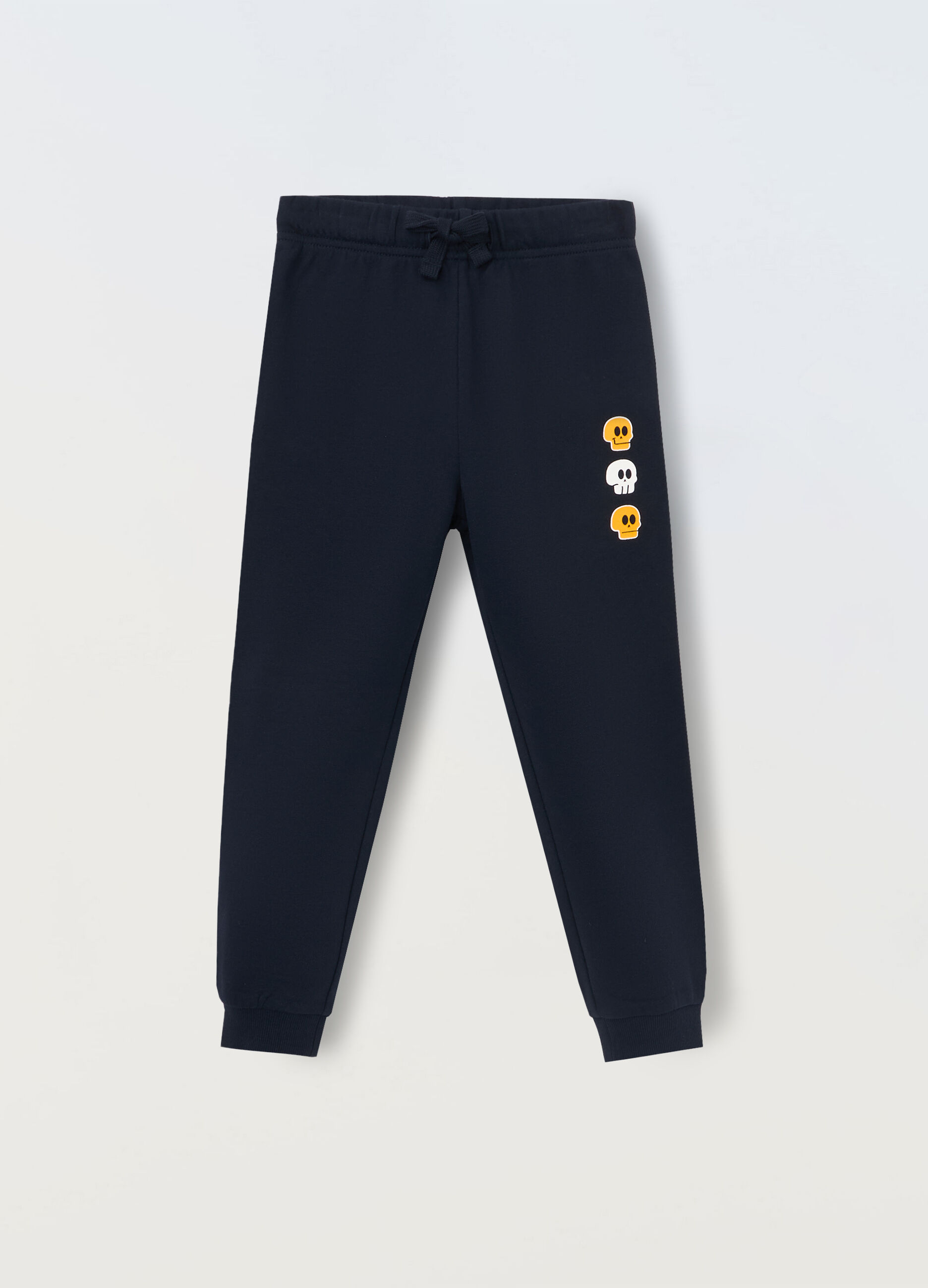 Joggers in french terry di puro cotone bambino_0