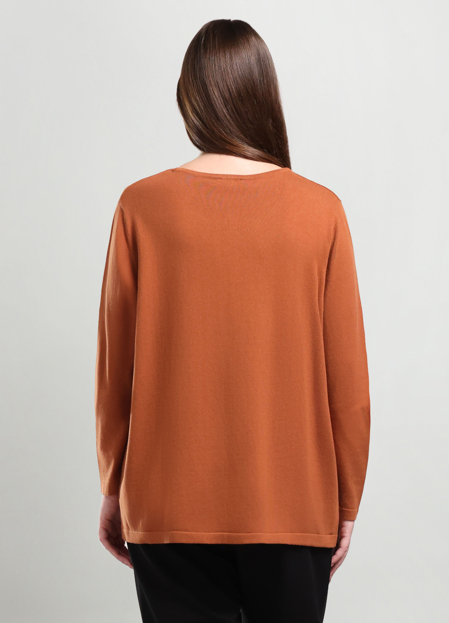 Pullover tricot misto cotone donna curvy_1