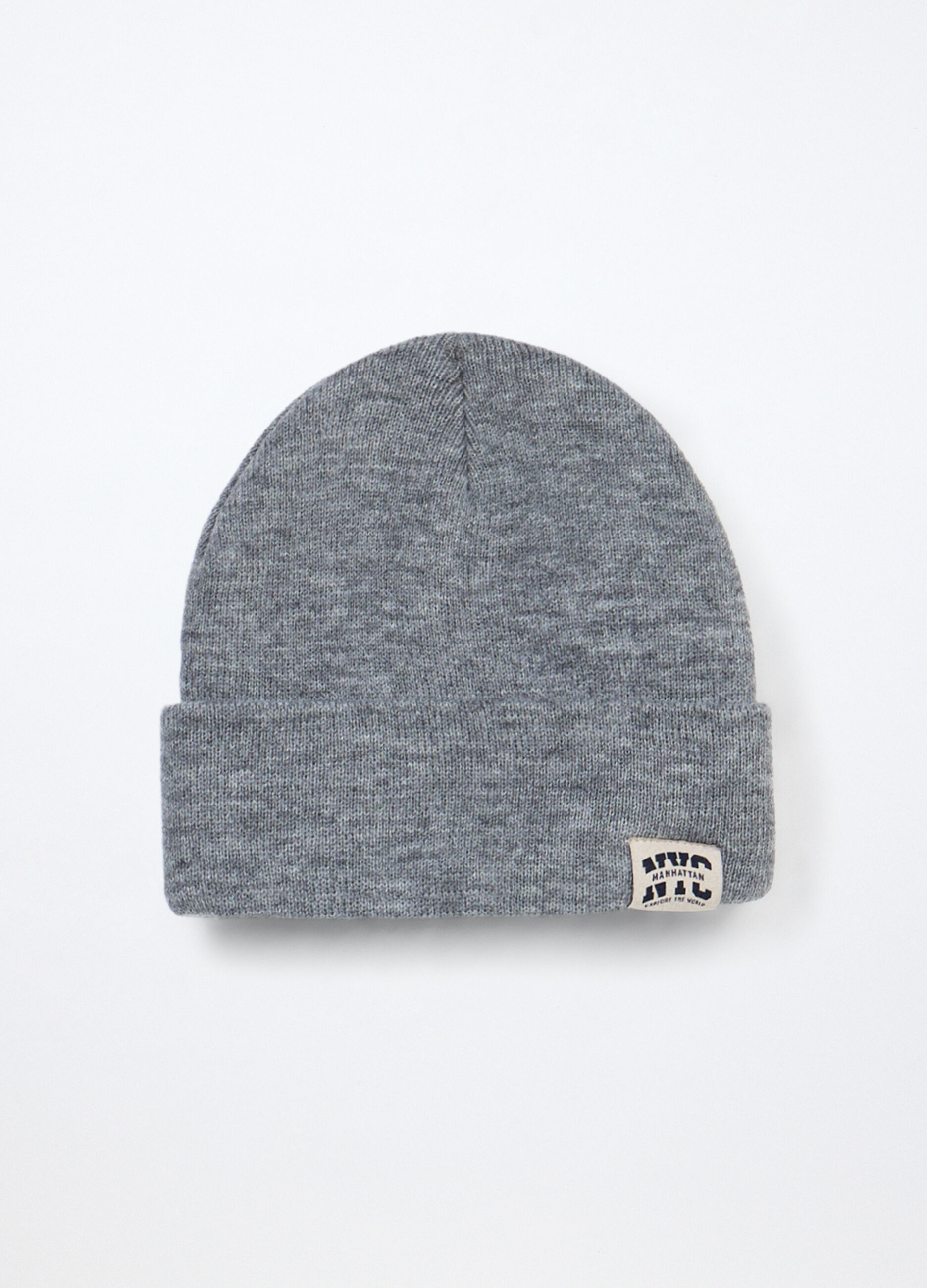 Berretto tricot con patch_0