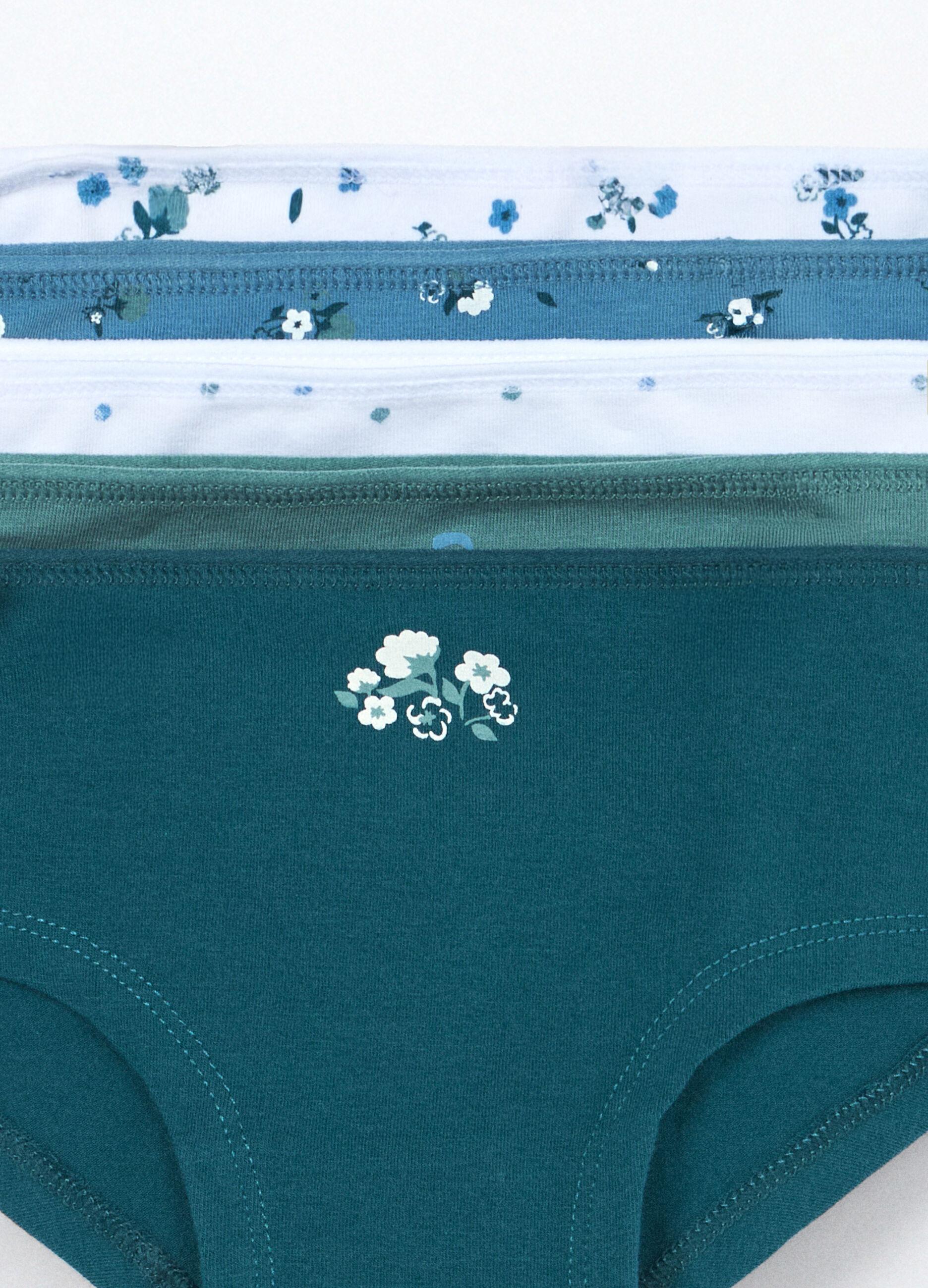 Pack 5 culotte in jersey di cotone stretch bambina_3