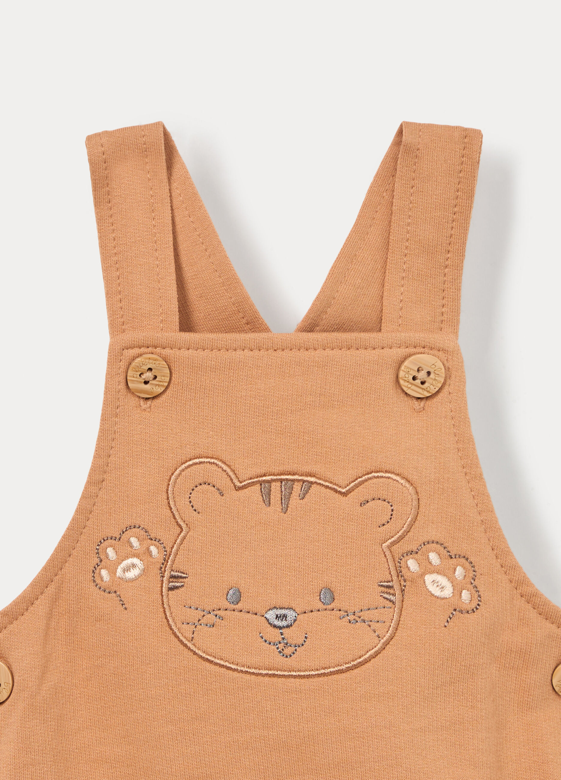 Jogging set in french terry di puro cotone neonato_3