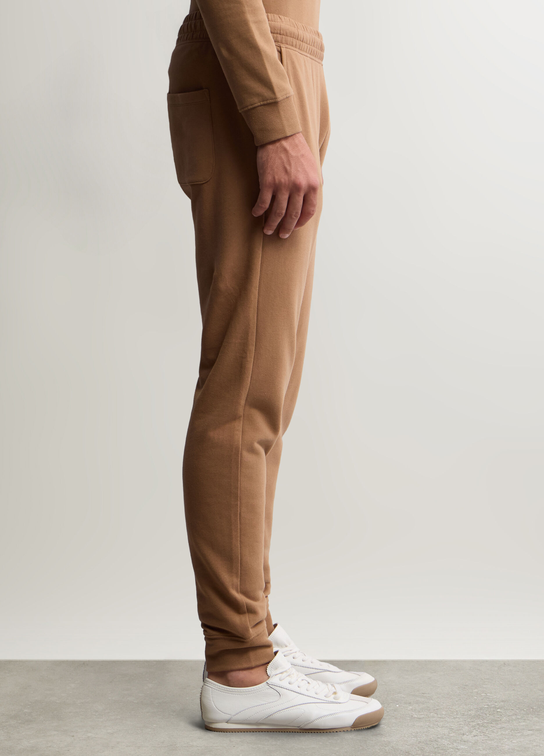 Jogger slim fit in felpa di cotone uomo