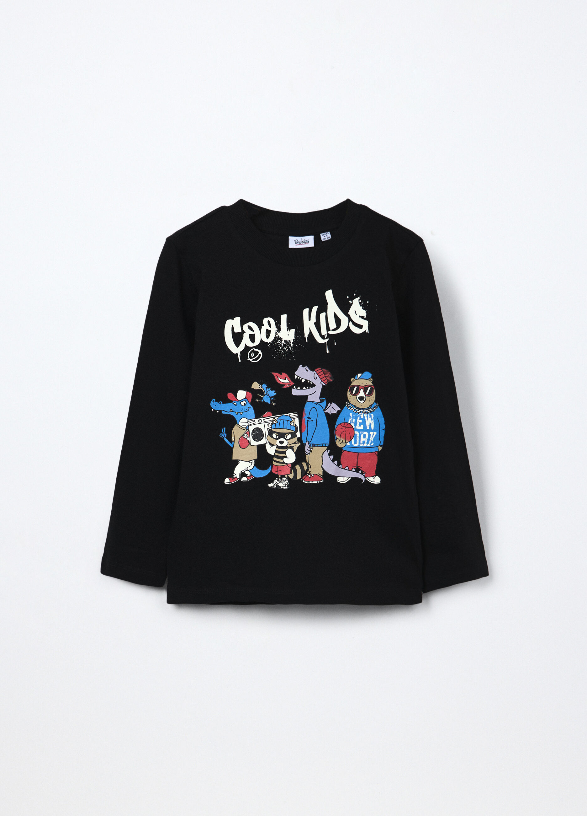 T-shirt in jersey di puro cotone bambino_0