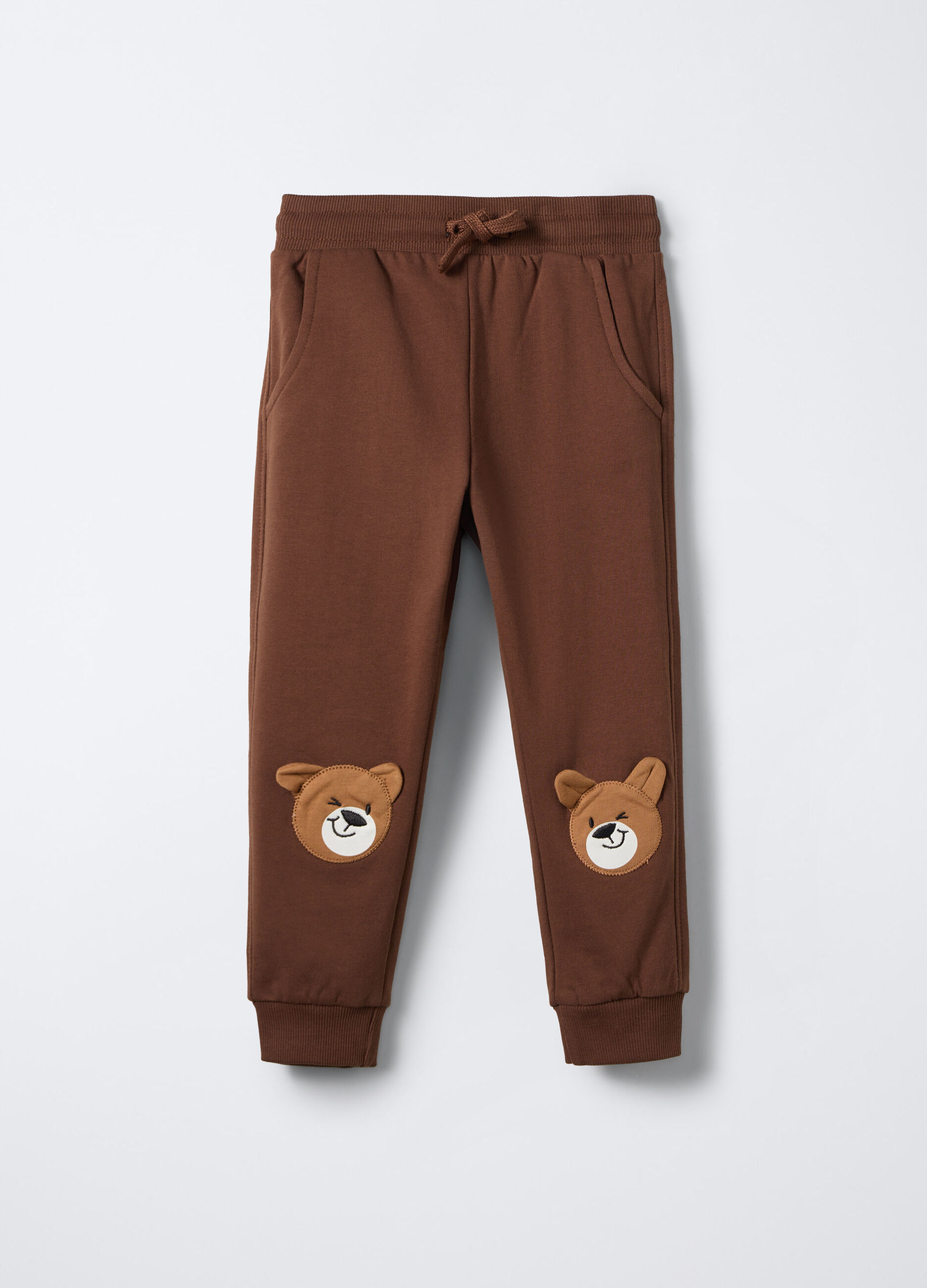 Jogger Comfort Fit in felpa di puro cotone bimbo_0
