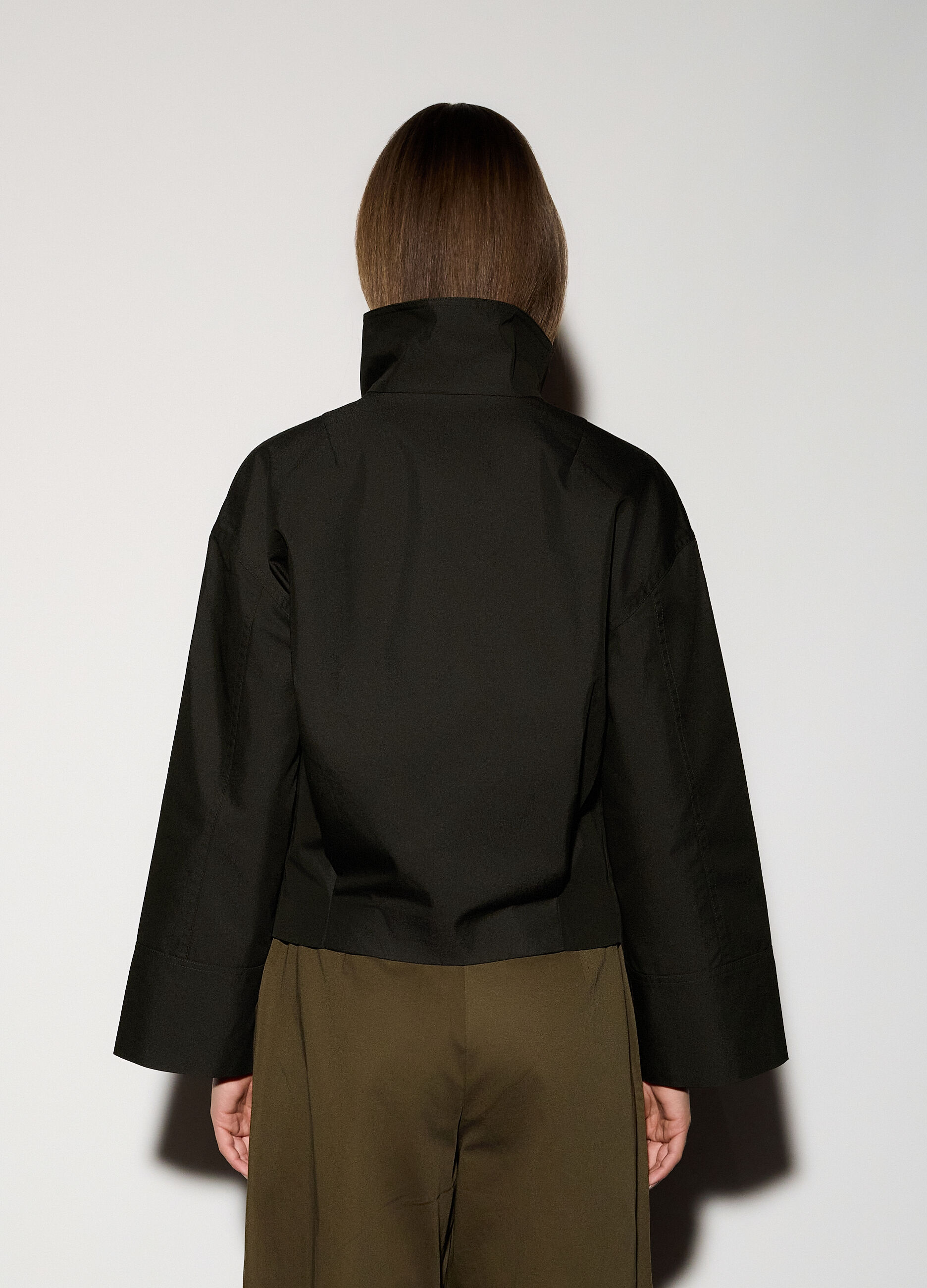 Parka corto misto cotone donna_2