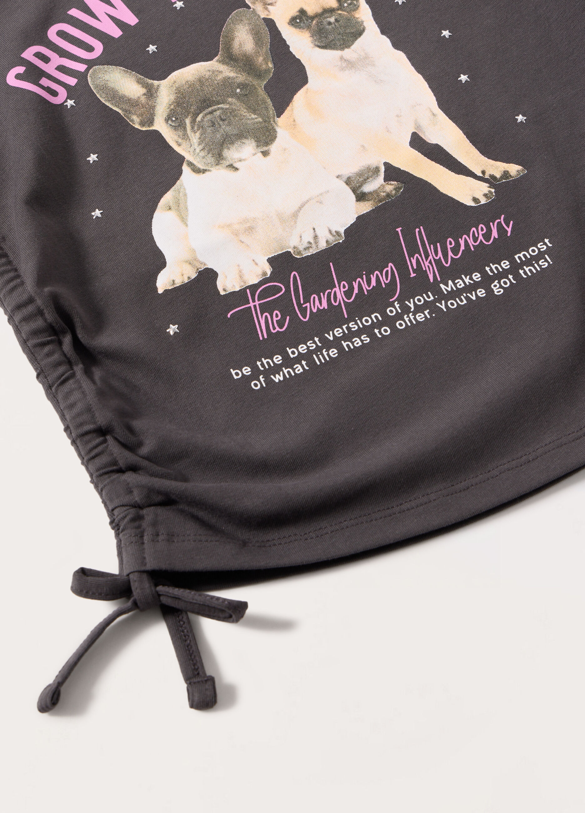 T-shirt in jersey di cotone stretch ragazza_1