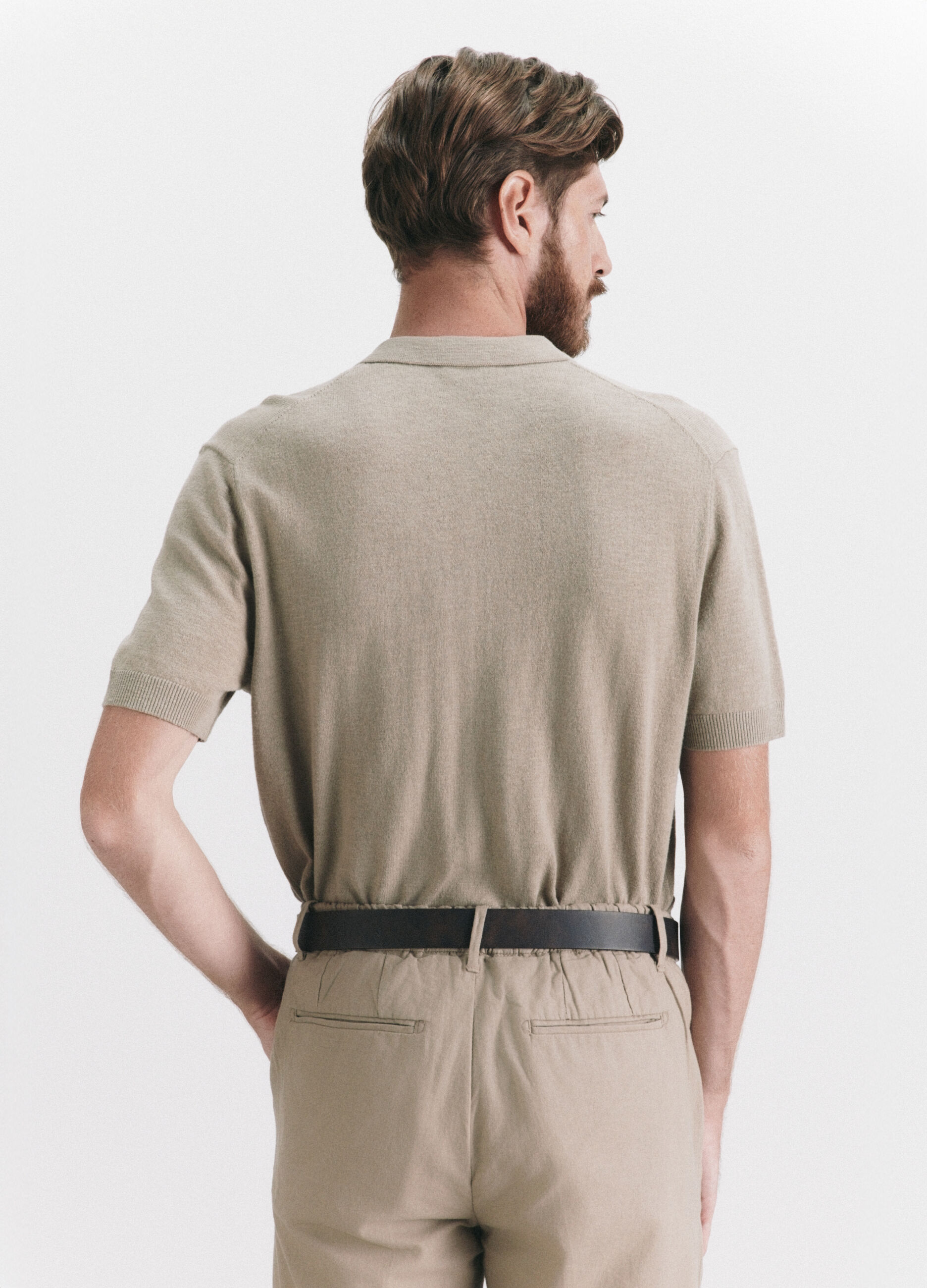 Camicia in maglia di cotone uomo