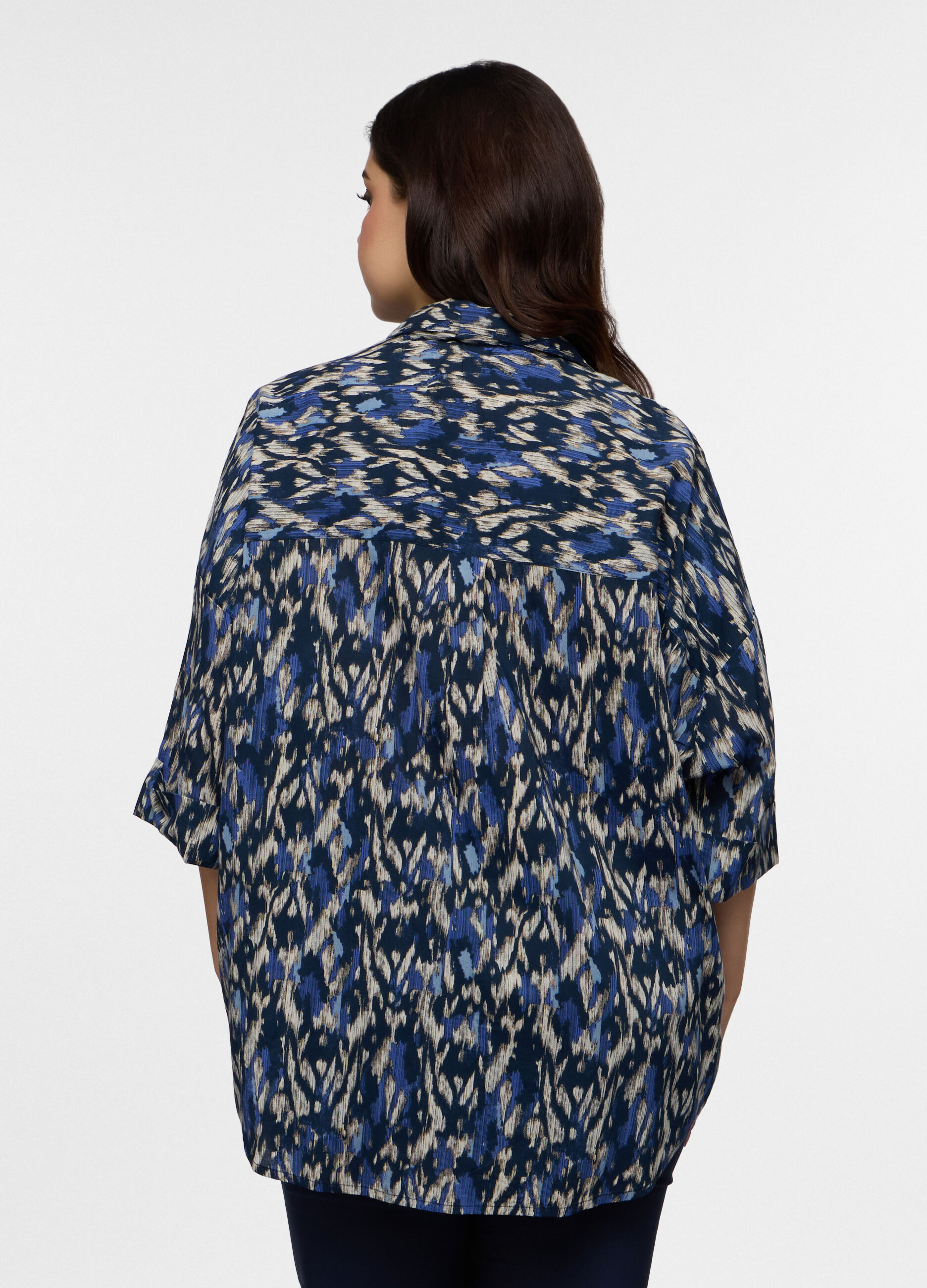 Blusa Fit Over in pura viscosa donna curvy_1