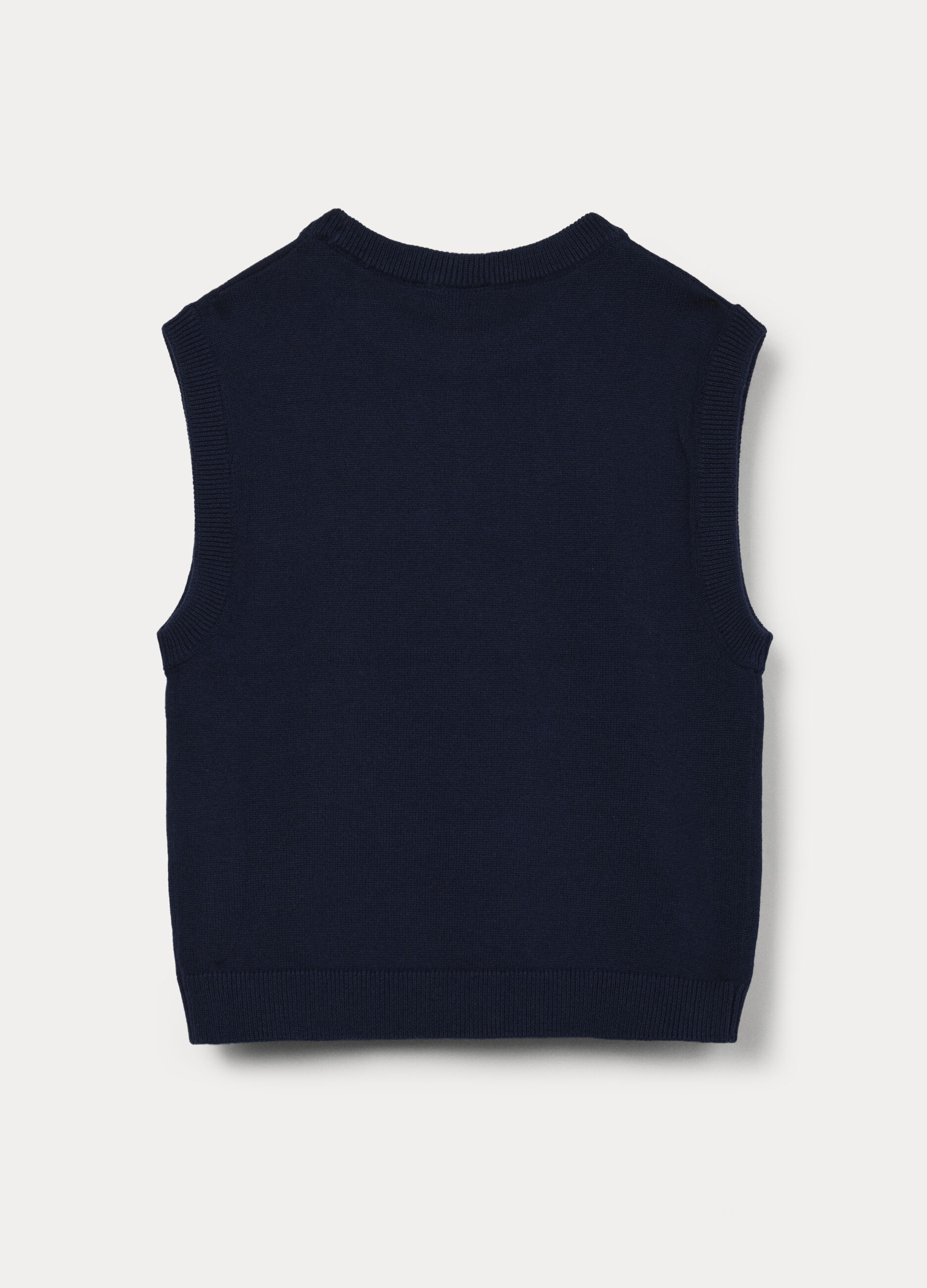 Gilet tricot in puro cotone bambino_1
