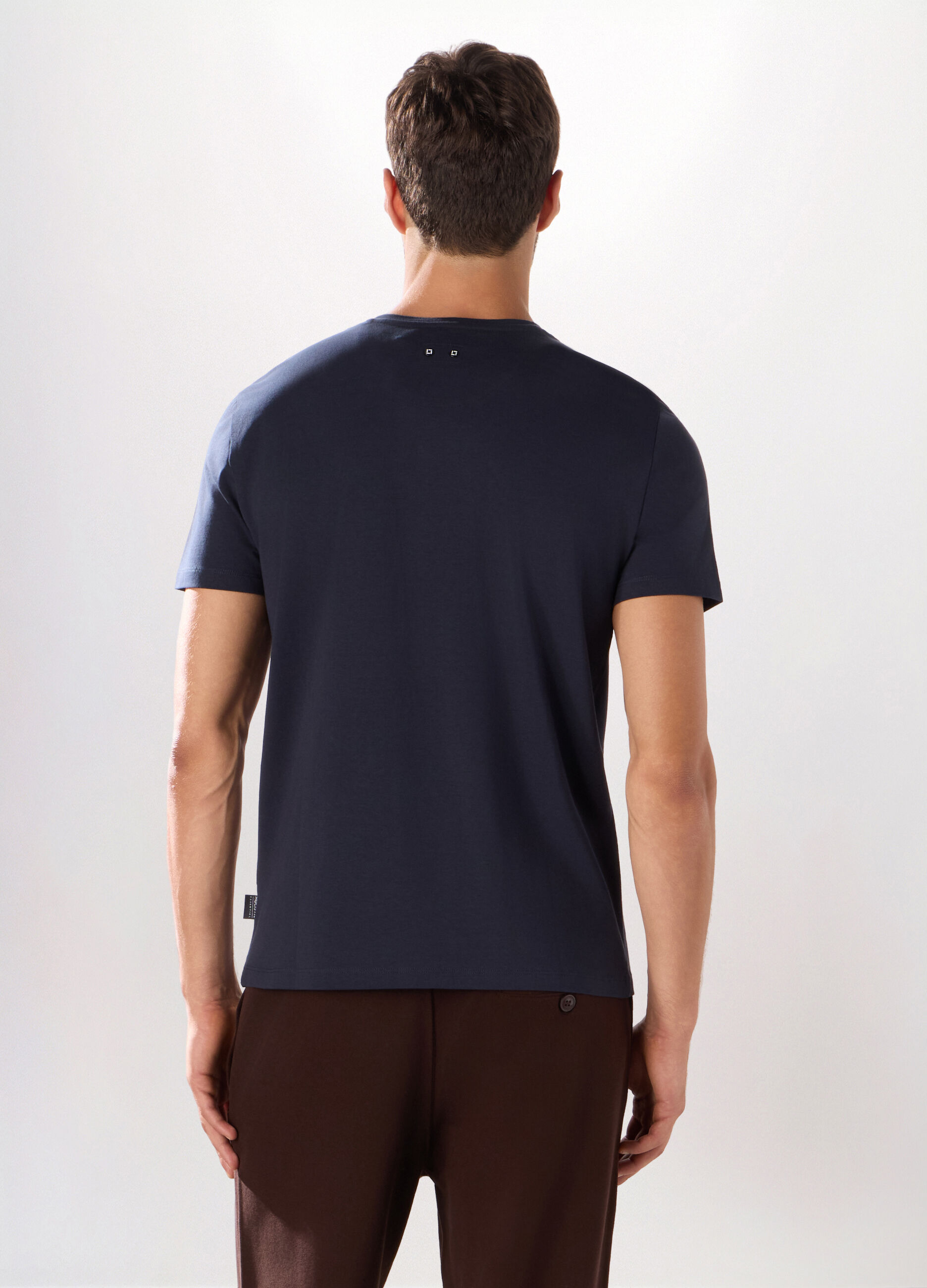 T-shirt in cotone stretch uomo_1
