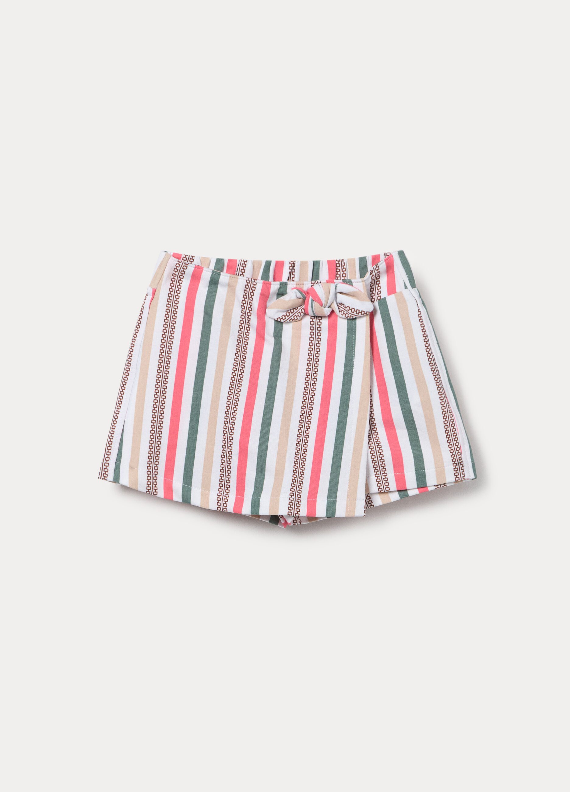 Gonna pantalone in french terry di cotone stretch bimba_0
