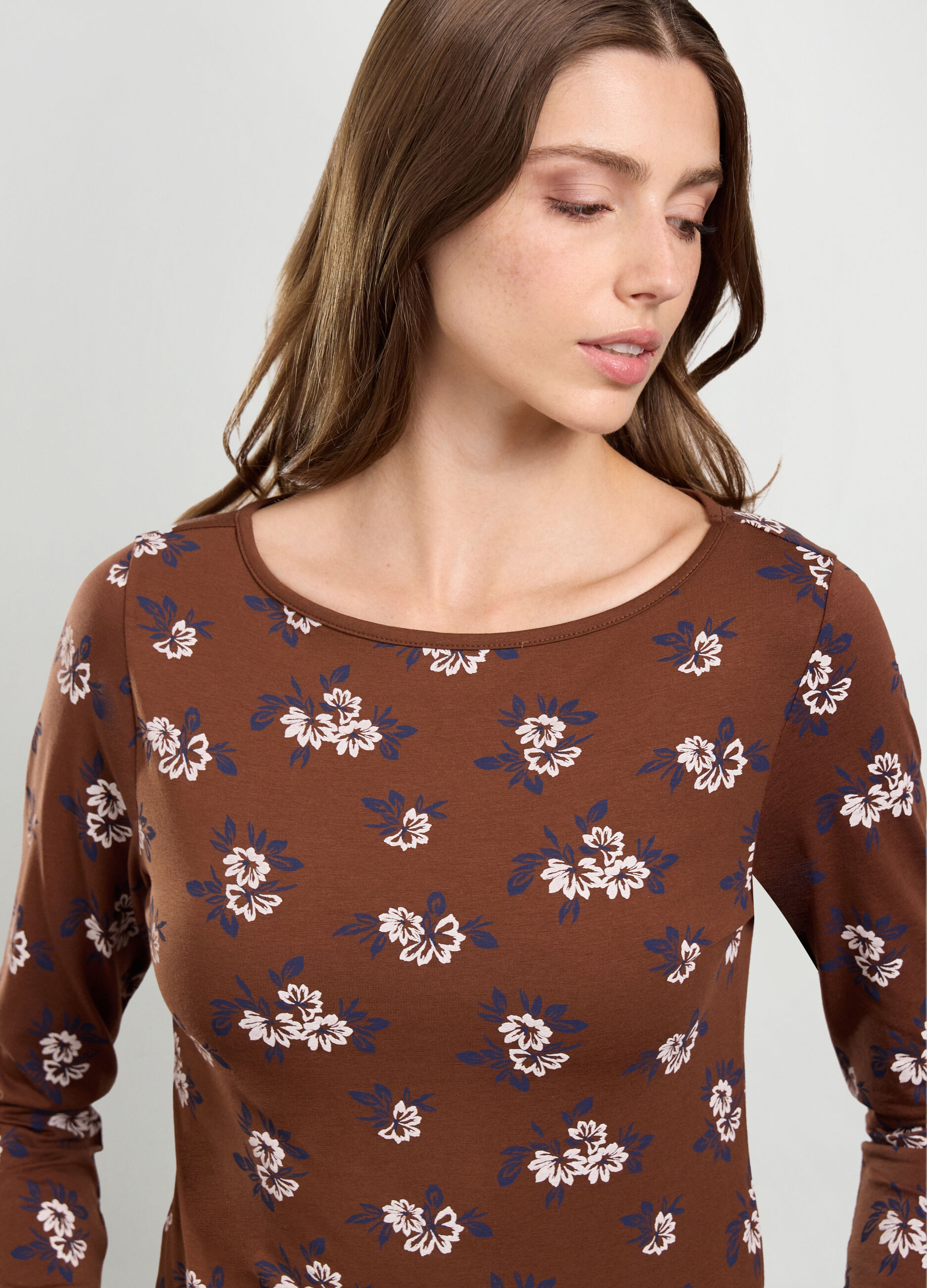 T-shirt in cotone stretch donna_2