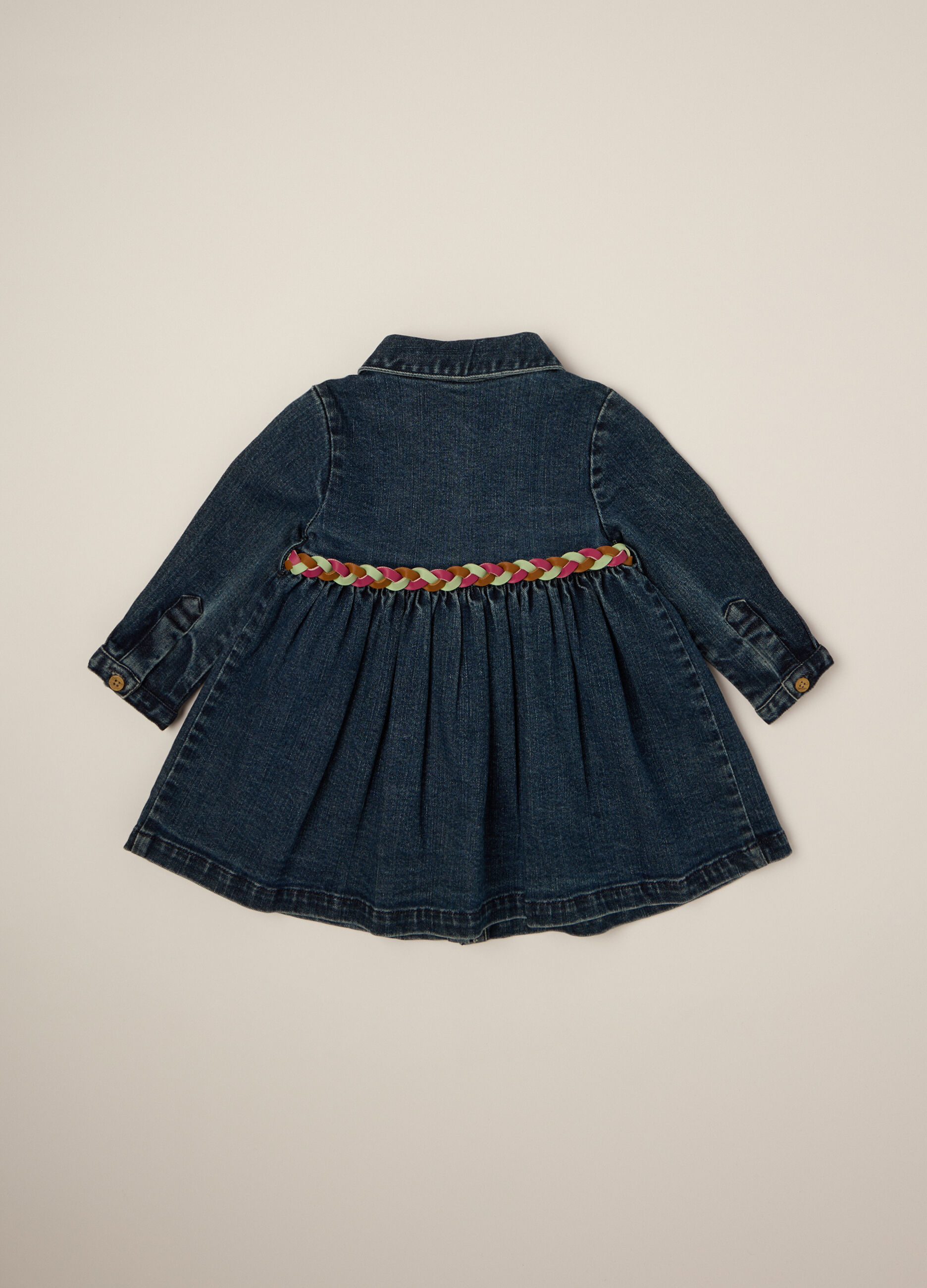 Abito denim elasticizzato per bambina_2