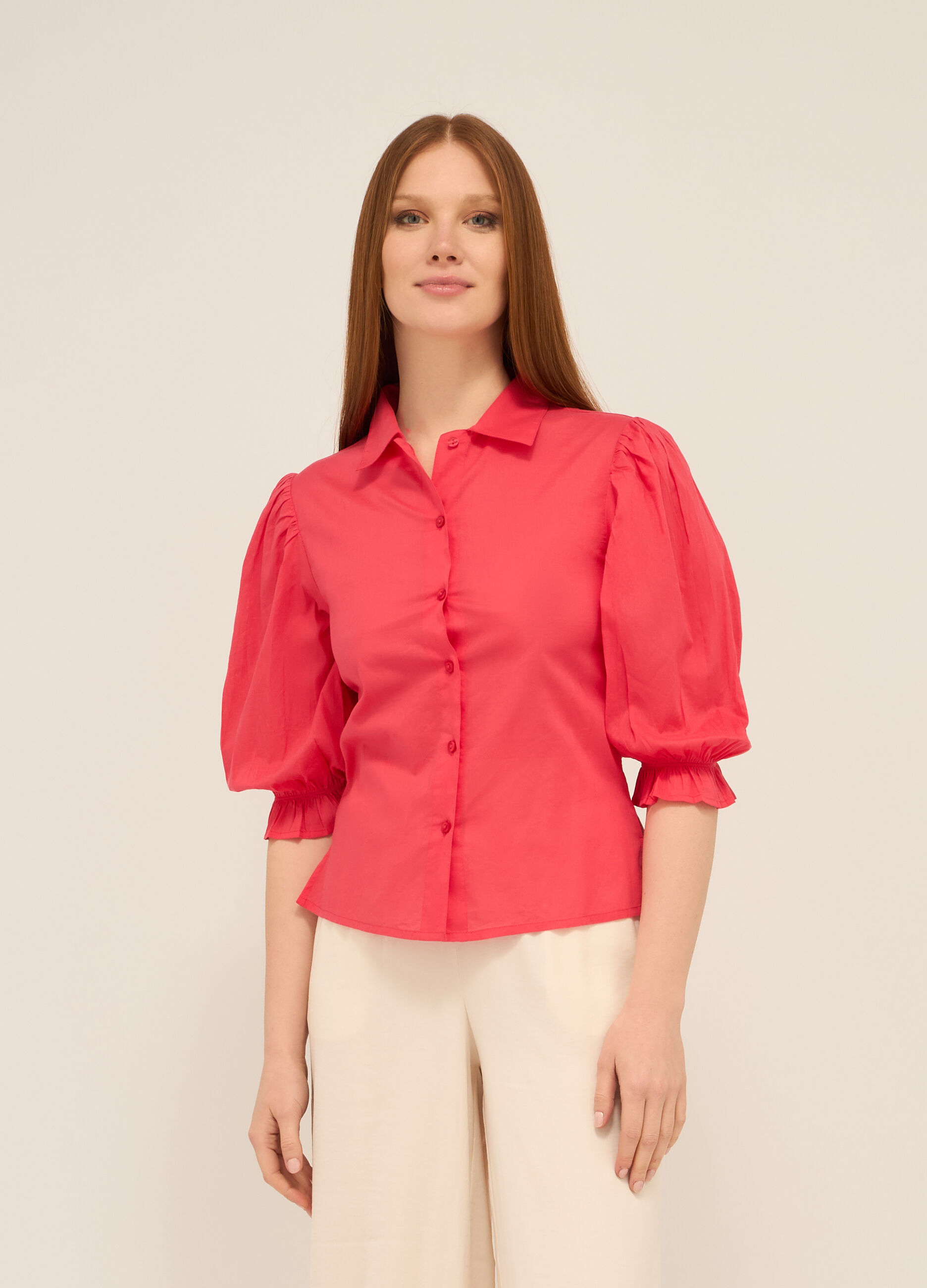 Camicia in puro cotone donna_0