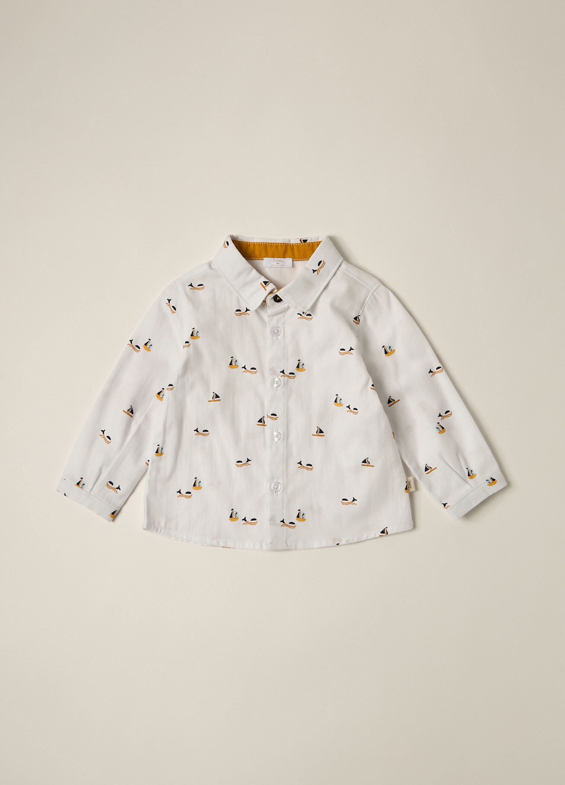 Camicia in twill di puro cotone IANA neonato_0