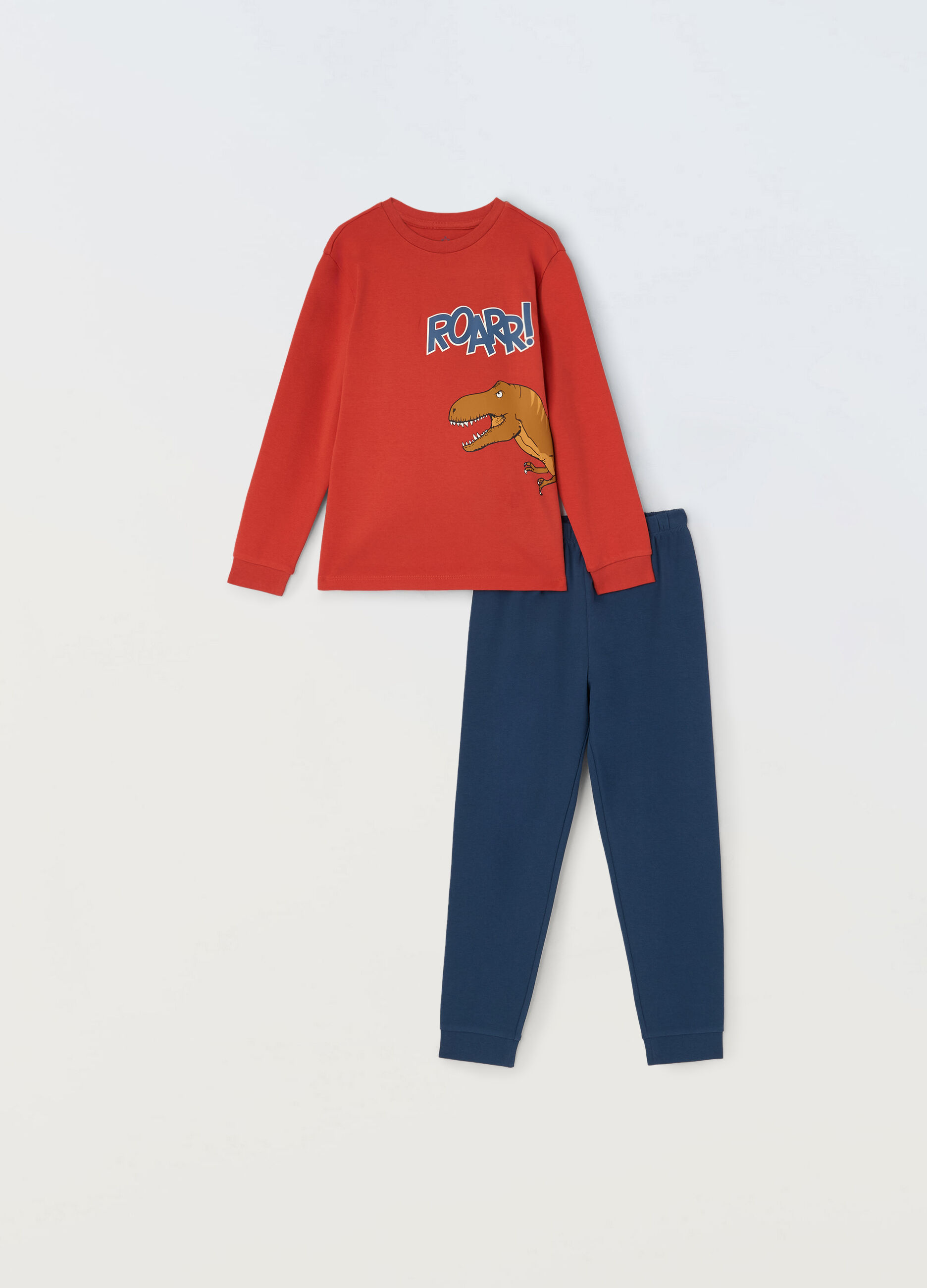 Set pigiama lungo in puro cotone bambino