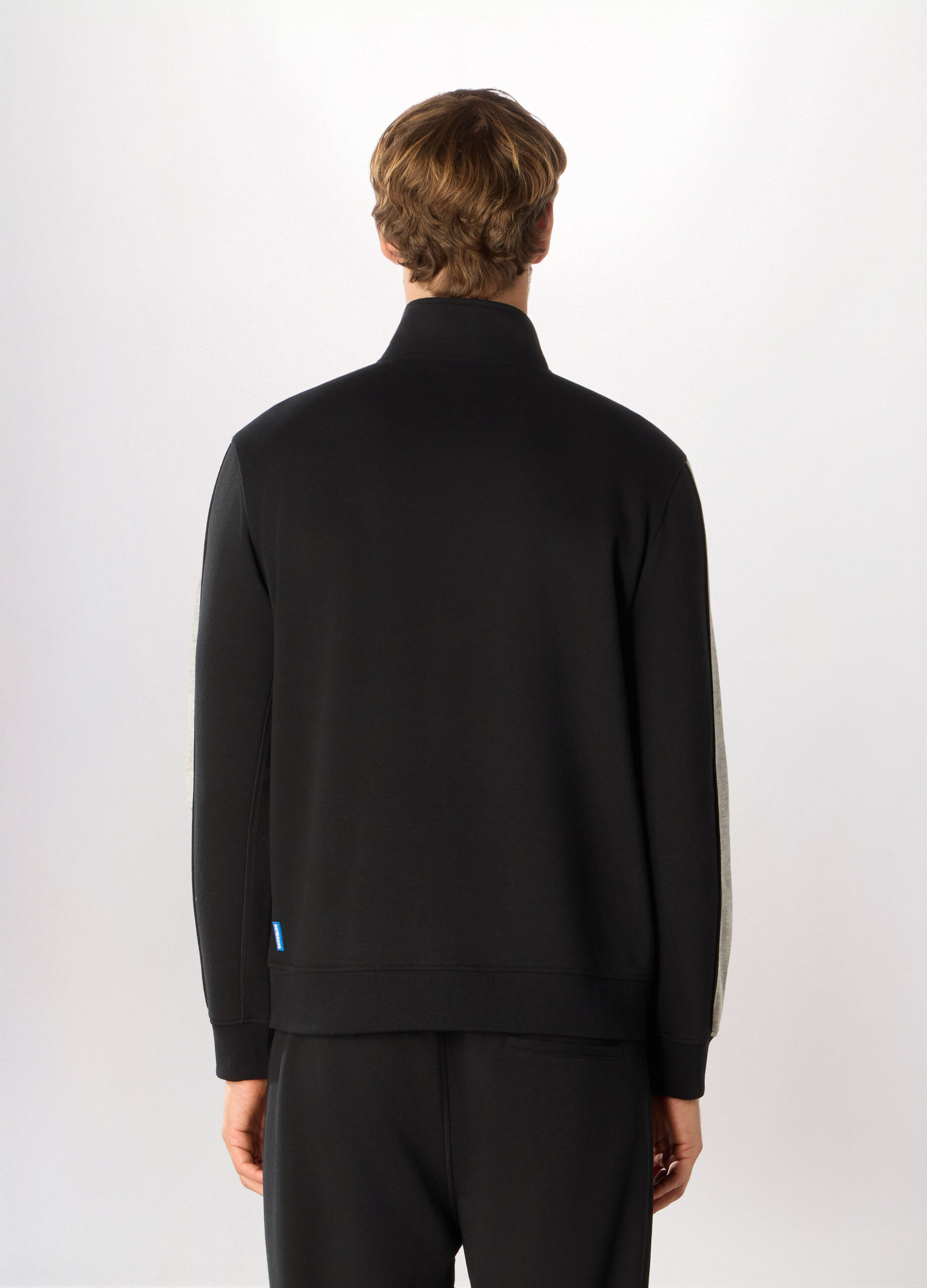 Felpa sportiva in misto cotone uomo_1