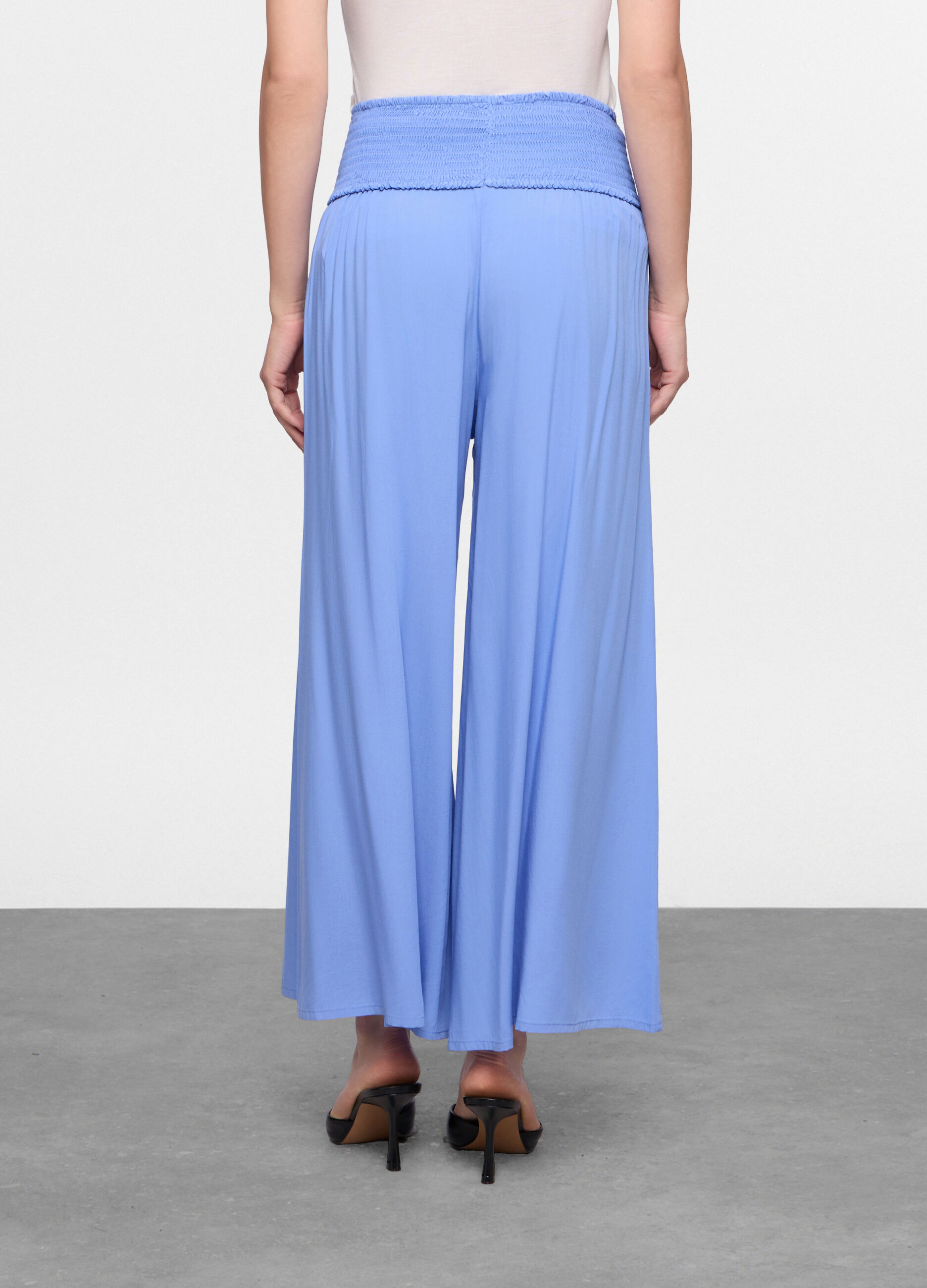 Pantaloni Wide Leg in pura viscosa donna_1
