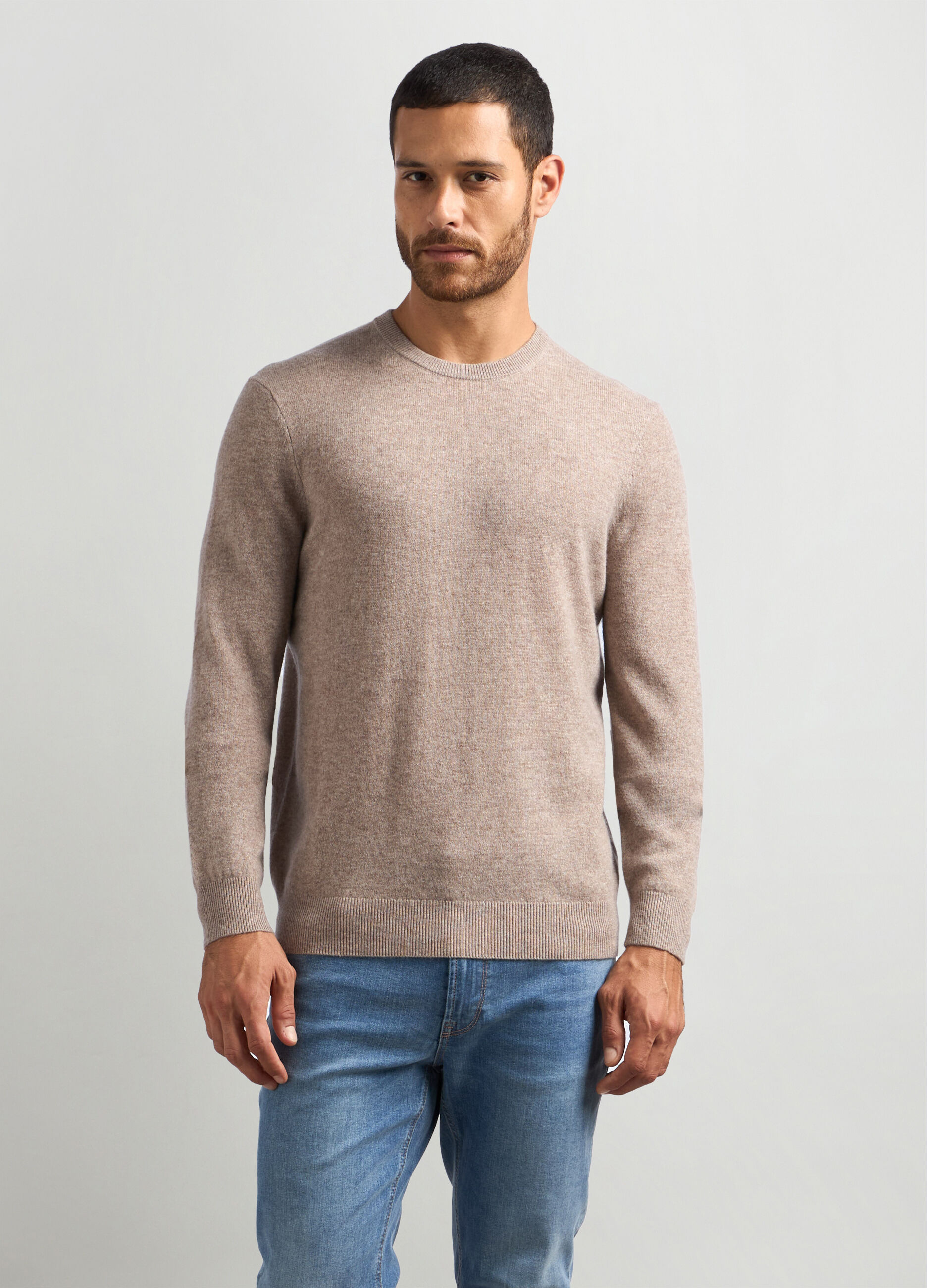 Maglione girocollo in puro cashmere uomo_0
