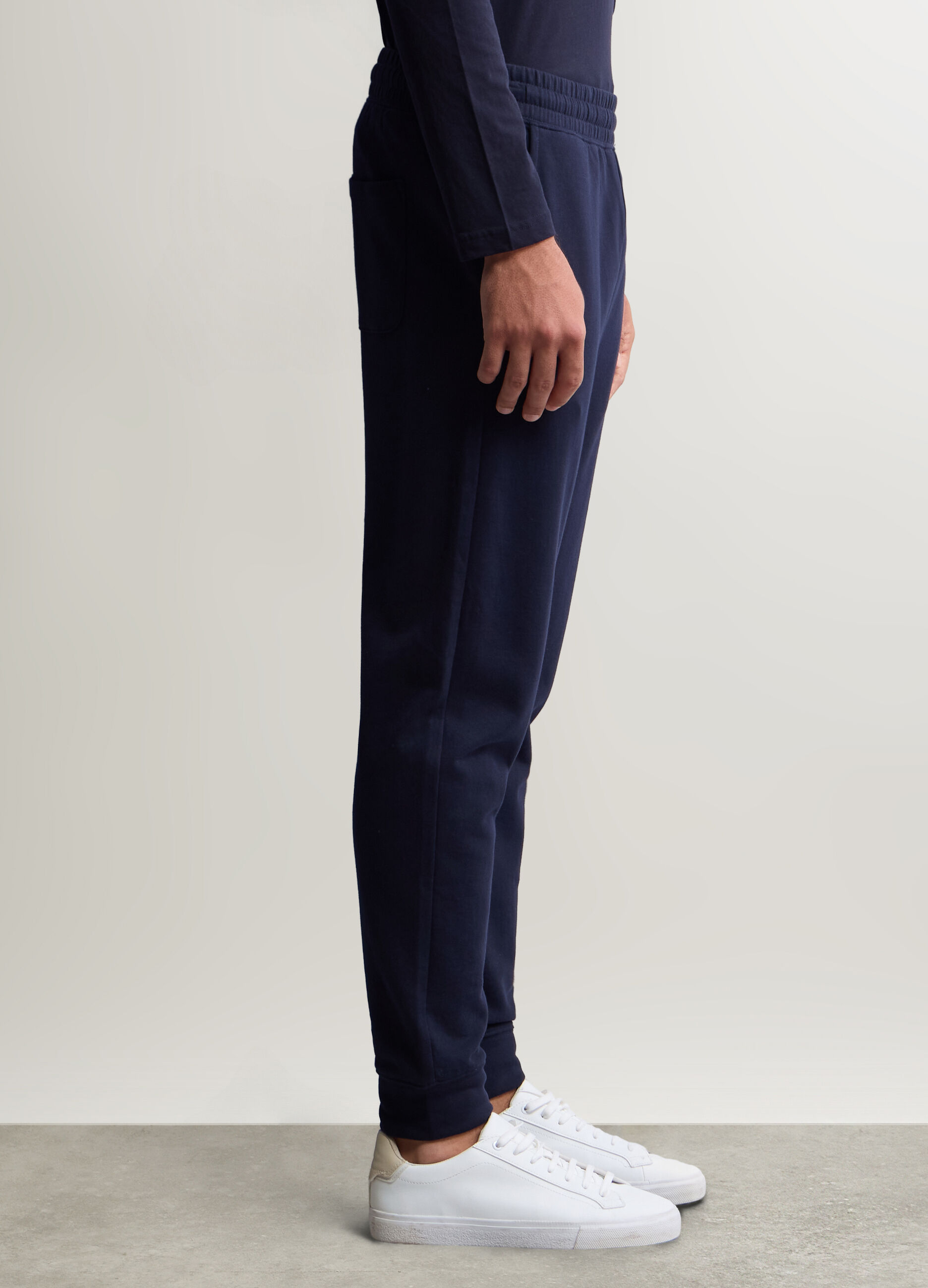 Jogger slim fit in felpa di cotone uomo