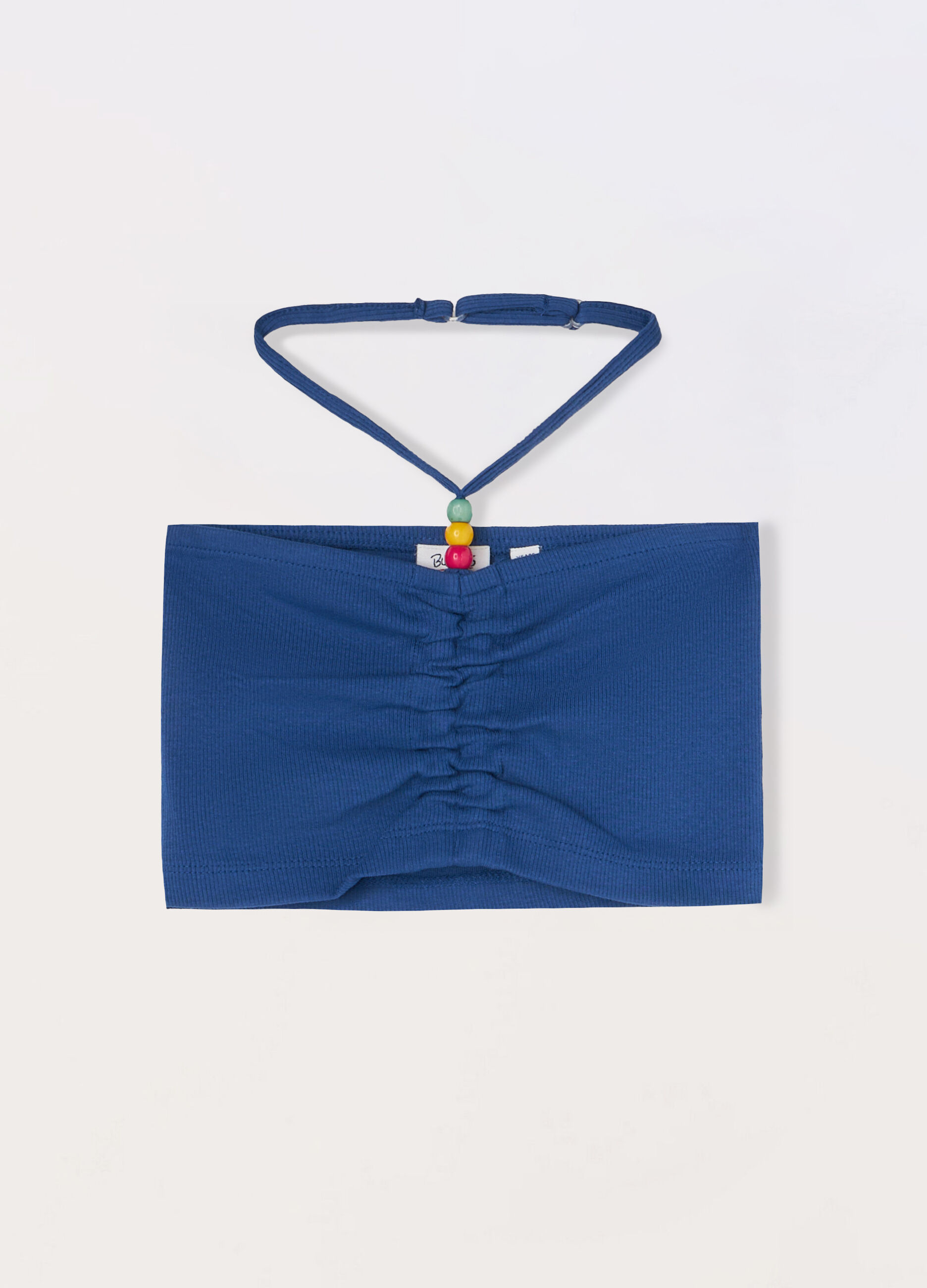 Top a fascia in costina di cotone stretch ragazza_0