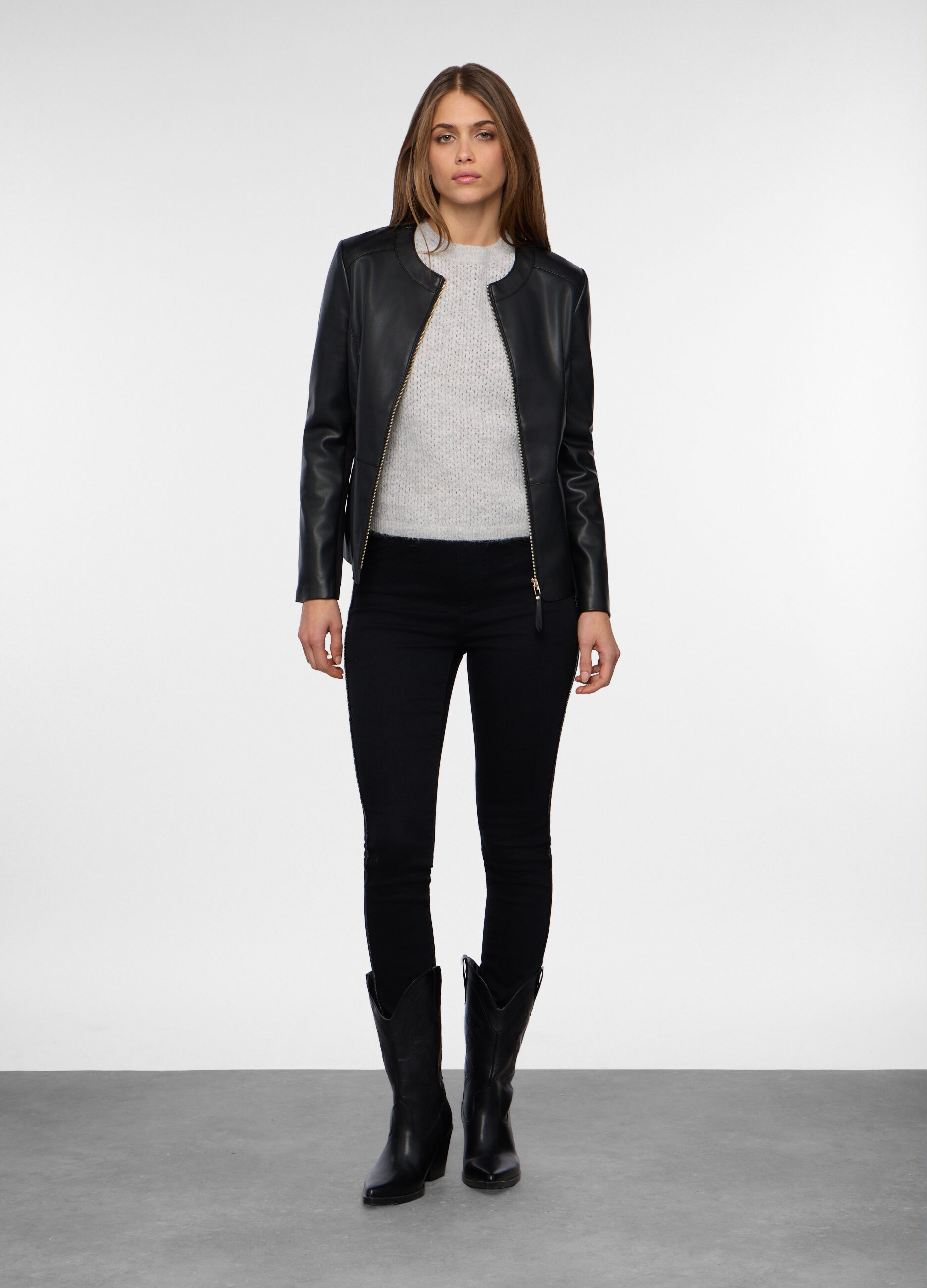 Giacca in eco pelle donna