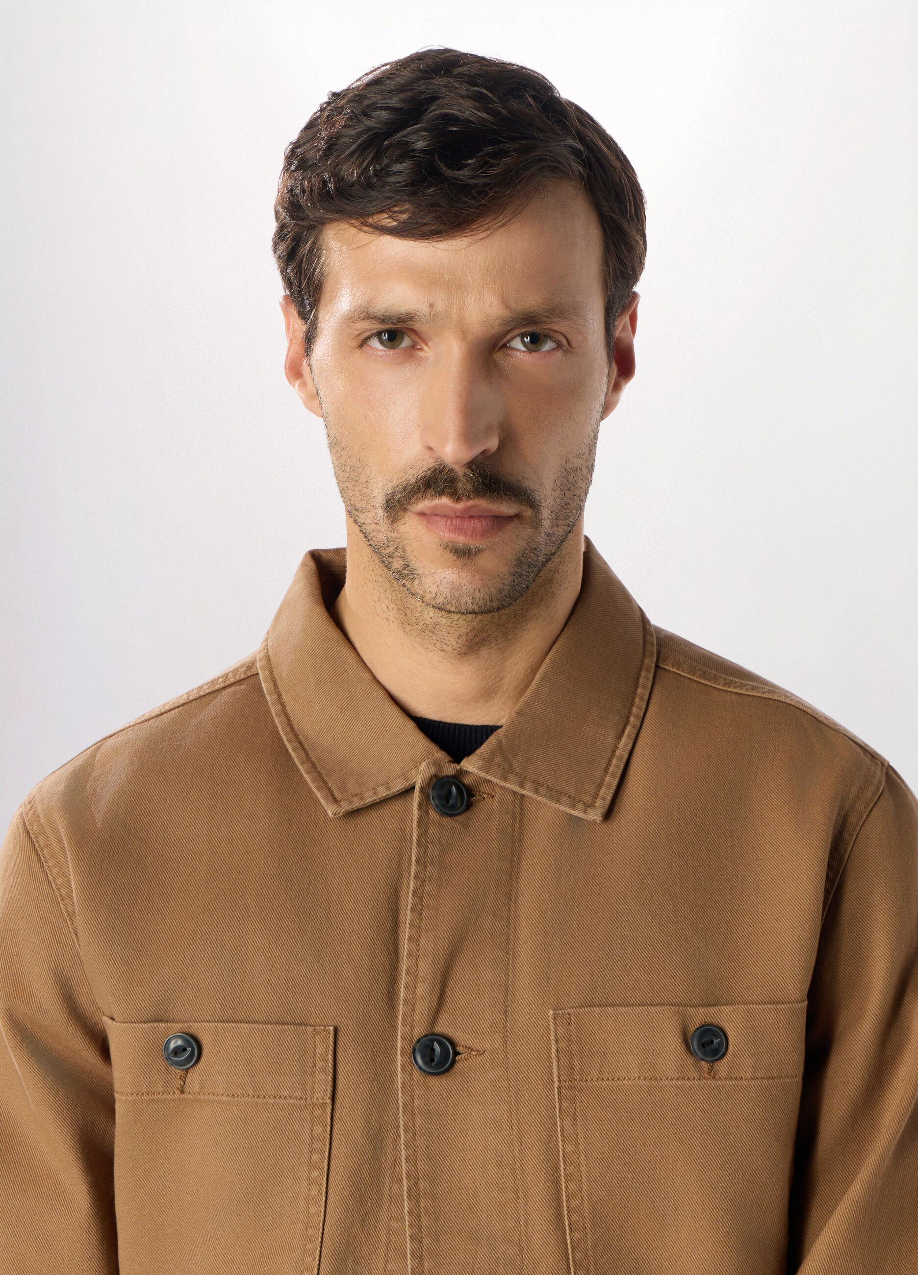 Giacca a camicia in denim di cotone uomo_2